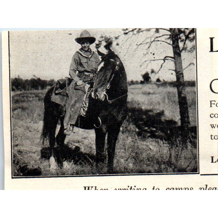 Camp Massawepie Guido F. Verbeck Manlius NY - 1921 Original Ad TJ7-S8