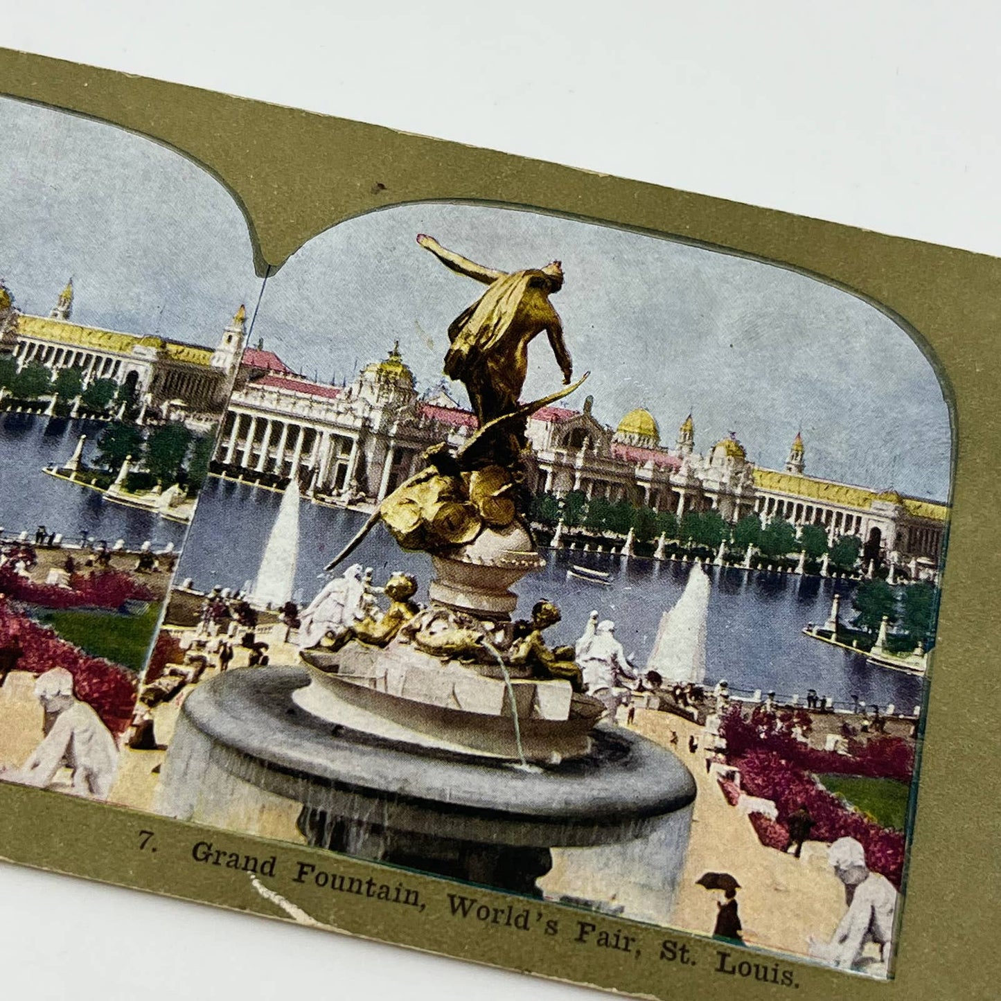 1904 Stereoview St Louis World’s Fair Grand Fountain SC5