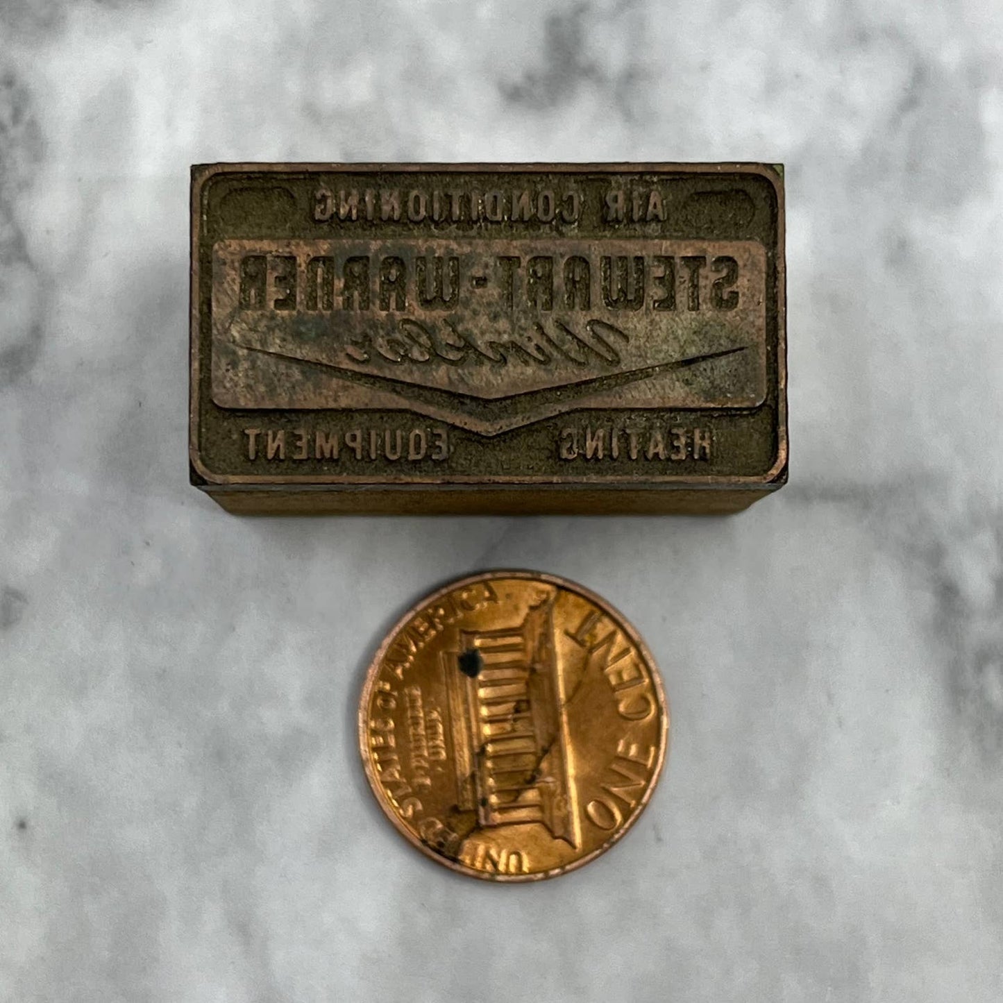 VTG Printers Block Plate Stewart-Warner Winkler Air Conditioning Heating TJ512