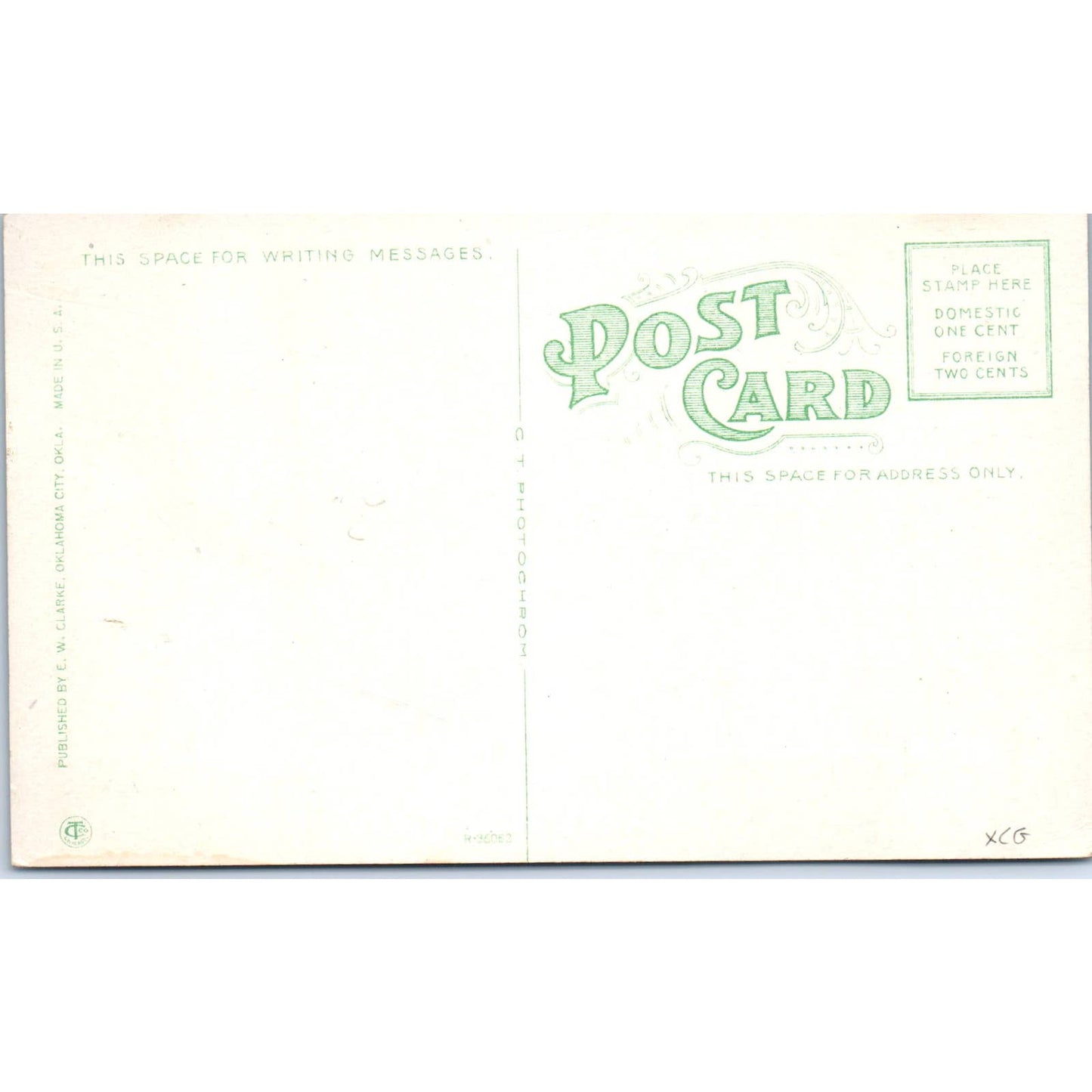 Grand Avenue West From Broadway Oklahoma City OK Original Postcard TK1-24