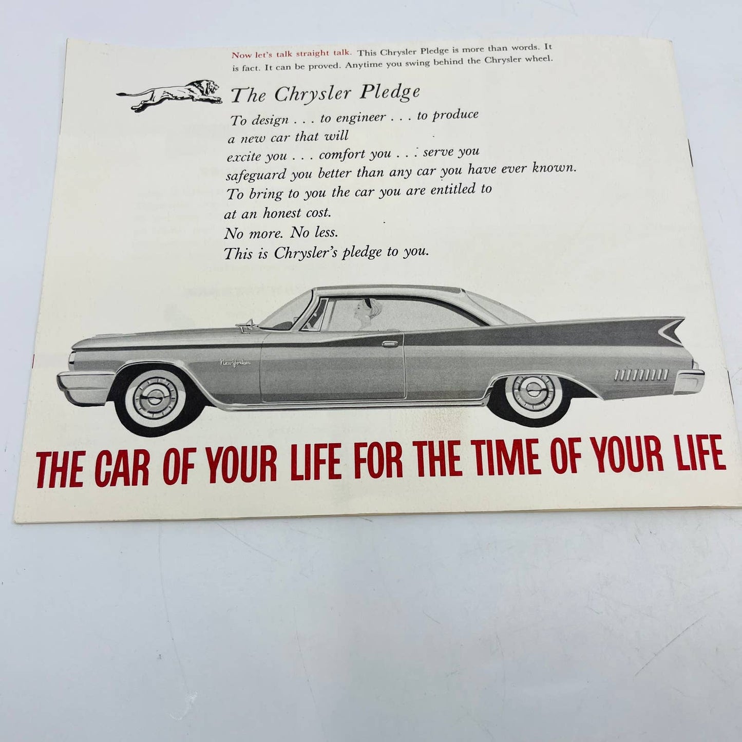 1960 Chrysler Sales Brochure Car Talk Language Booklet Anchors Bezels Scorch C6
