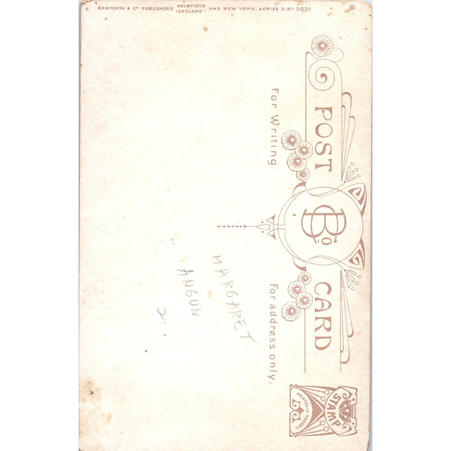 Antique Postcard RPPC Victorian Photo Miss Margaret Anglin SE8