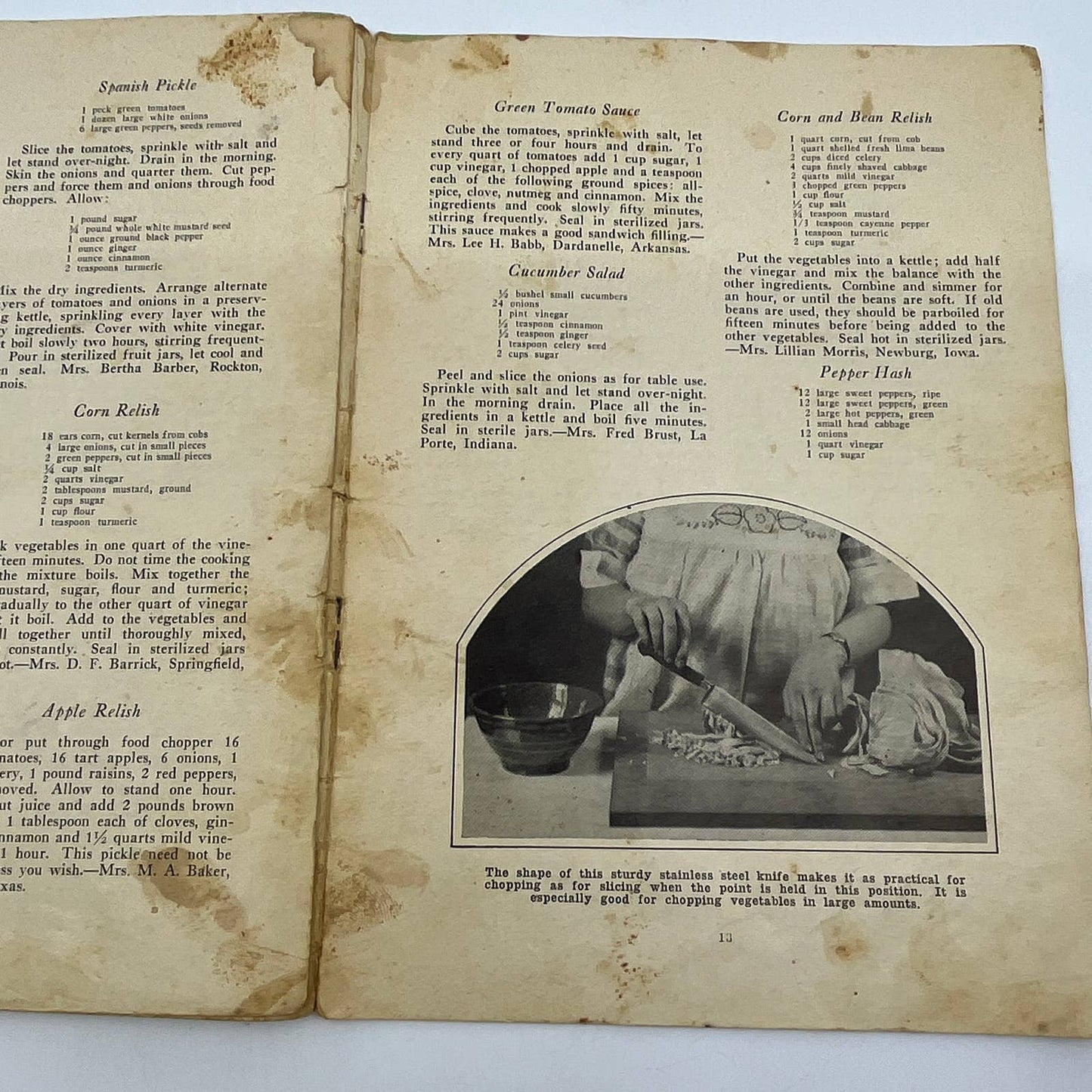 1920s Recipe Cookbook 100 Prize Pickle Recipes Farm & Fireside NY TI4