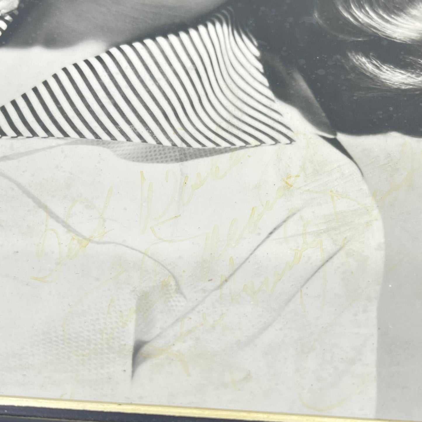 Vintage Framed Howdy Doody Photo Autographed by Rhoda Mann Puppeteer 9x11” TE5