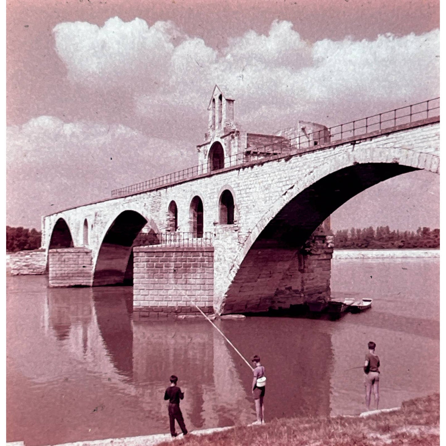 1960s Avignon France Travel Slide Set of 2 2x2 Slides TK2-S4-13