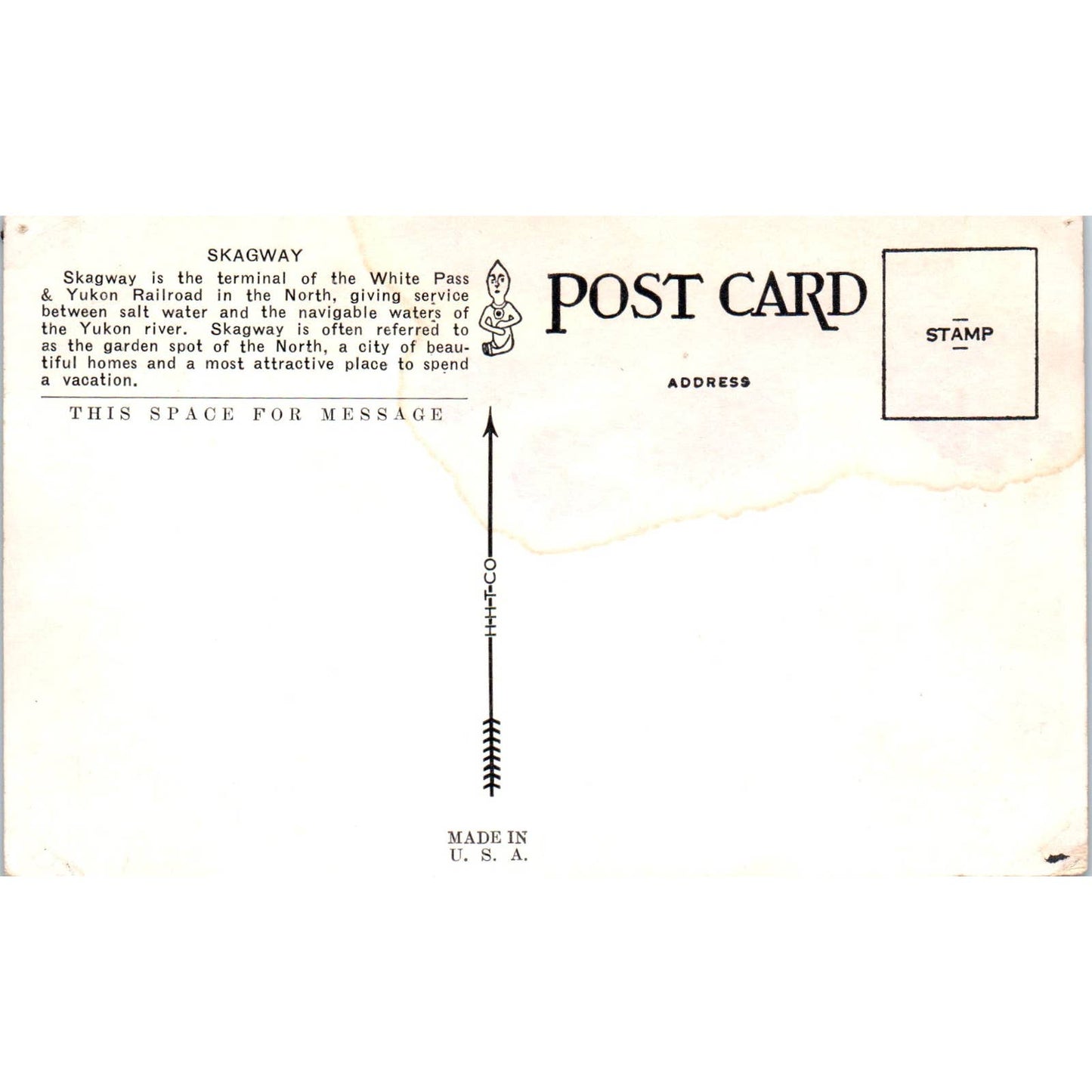 Skagway Alaska Shoreline Original Postcard TK1-30