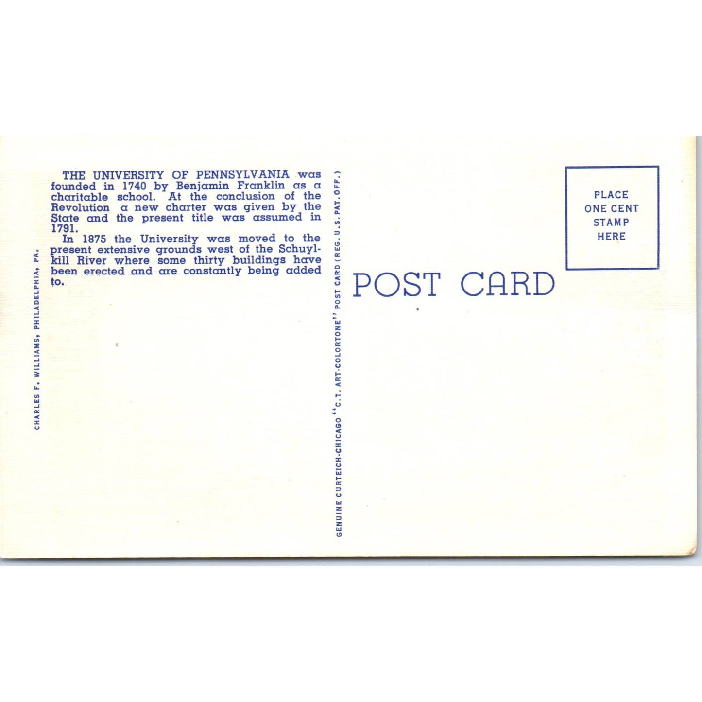 Vtg Postcard University of Philadelphia Quadrangle & Triangle Dormitories TD9-P1