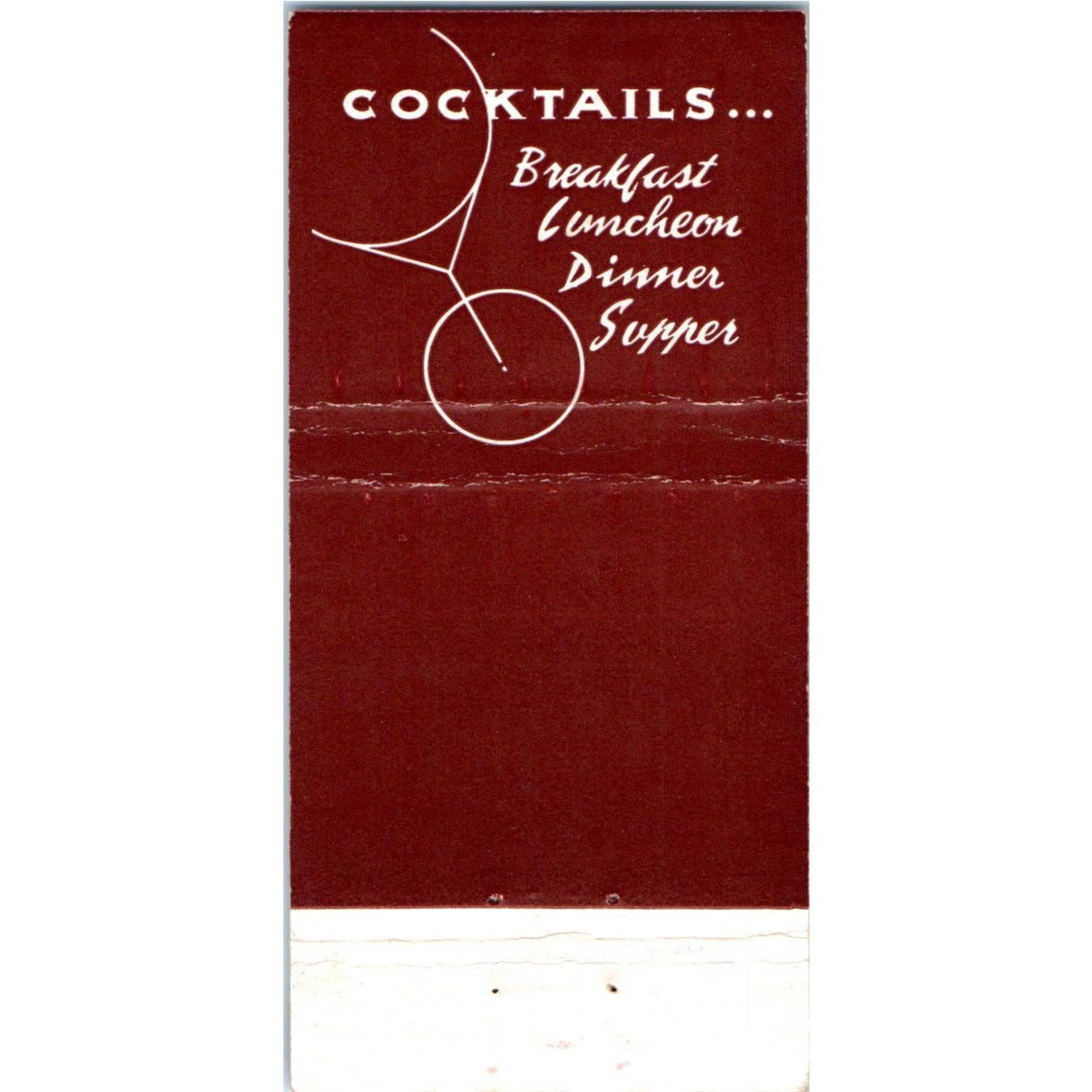 The Cart Wabash at Harrison Chicago Advertising Matchbook Cover MM10-3