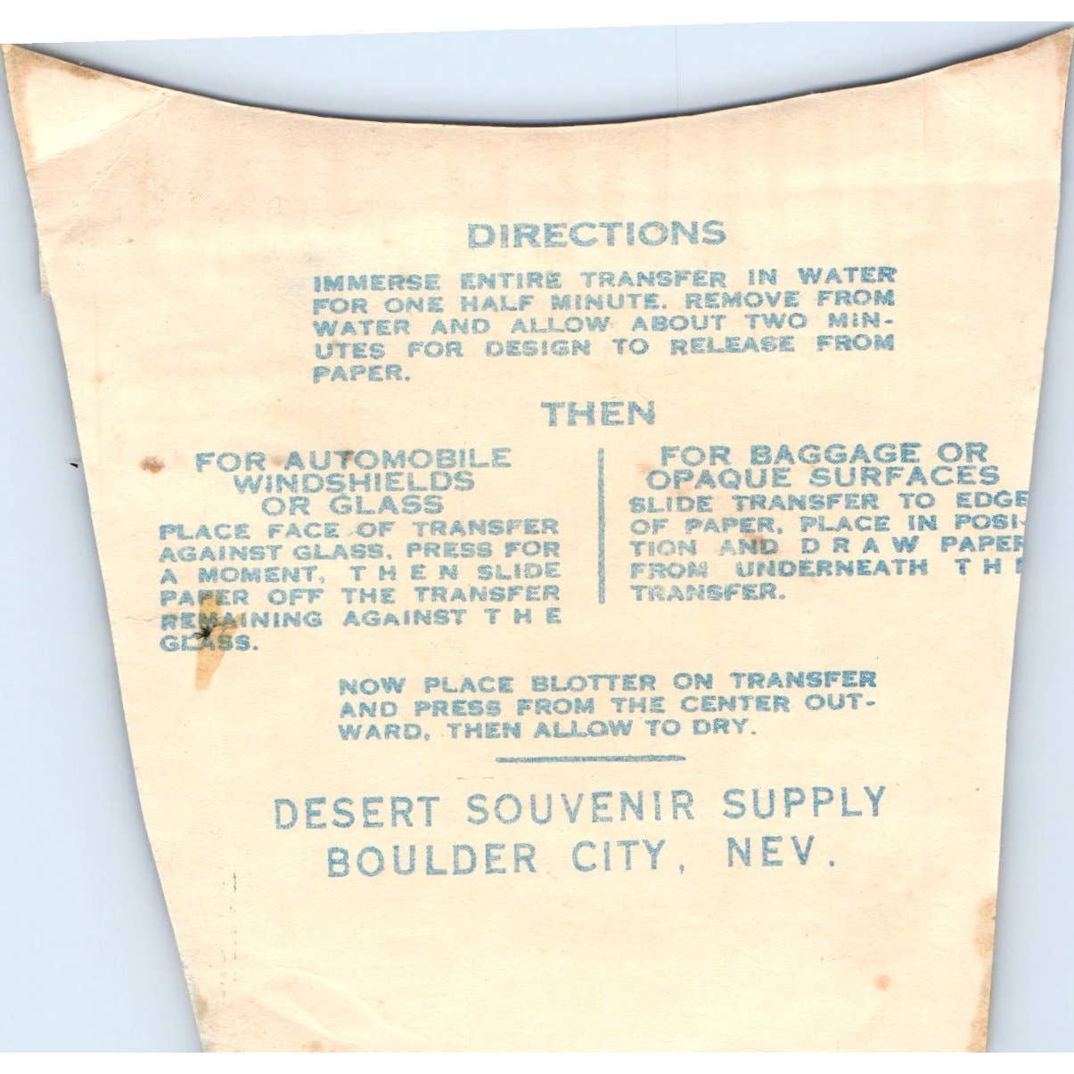 1960s Boulder Dam Nevada Souvenir Decal Sticker 4x4" SE5