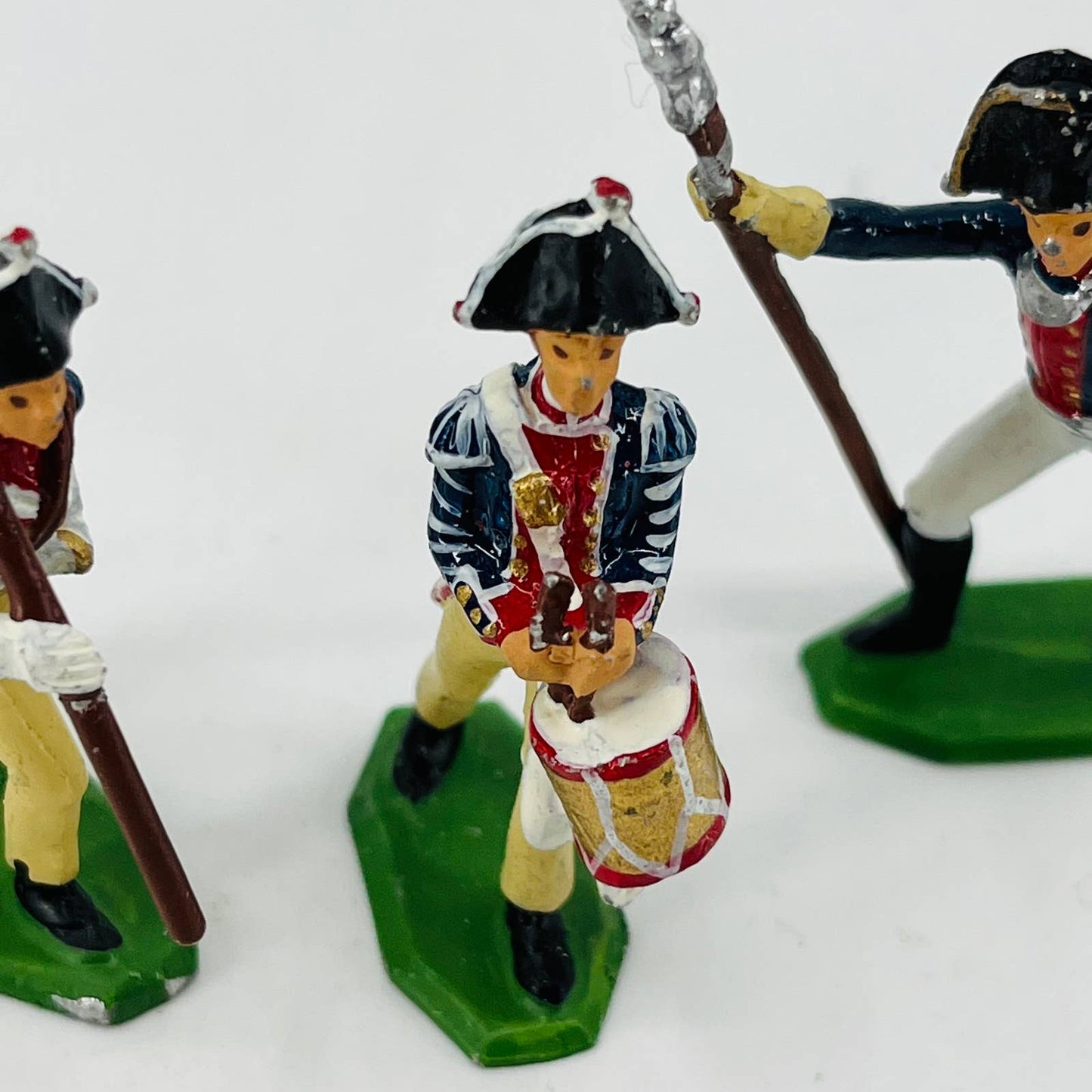 Vintage Revolutionary War Colonial Soldier Painted Lead Toys SB5