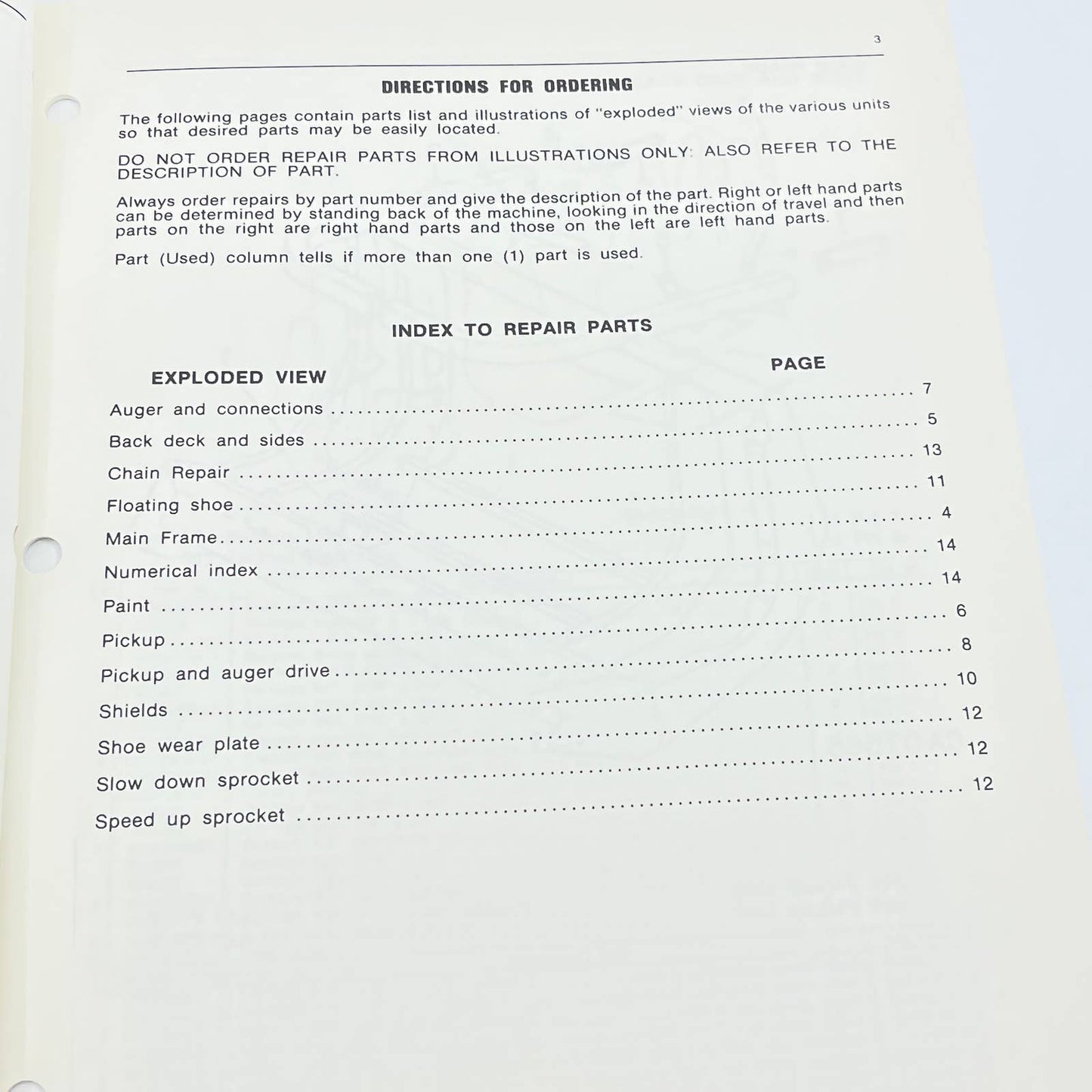 Original 1987 New Idea Pickup Unit 666-6" 668-7.5" CU 13 Parts Catalog TB9