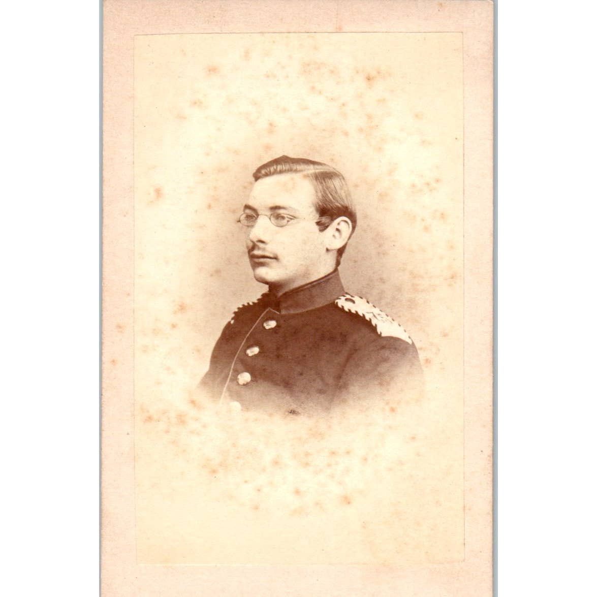 c1880 German Military CDV Cabinet Photo Card EA3
