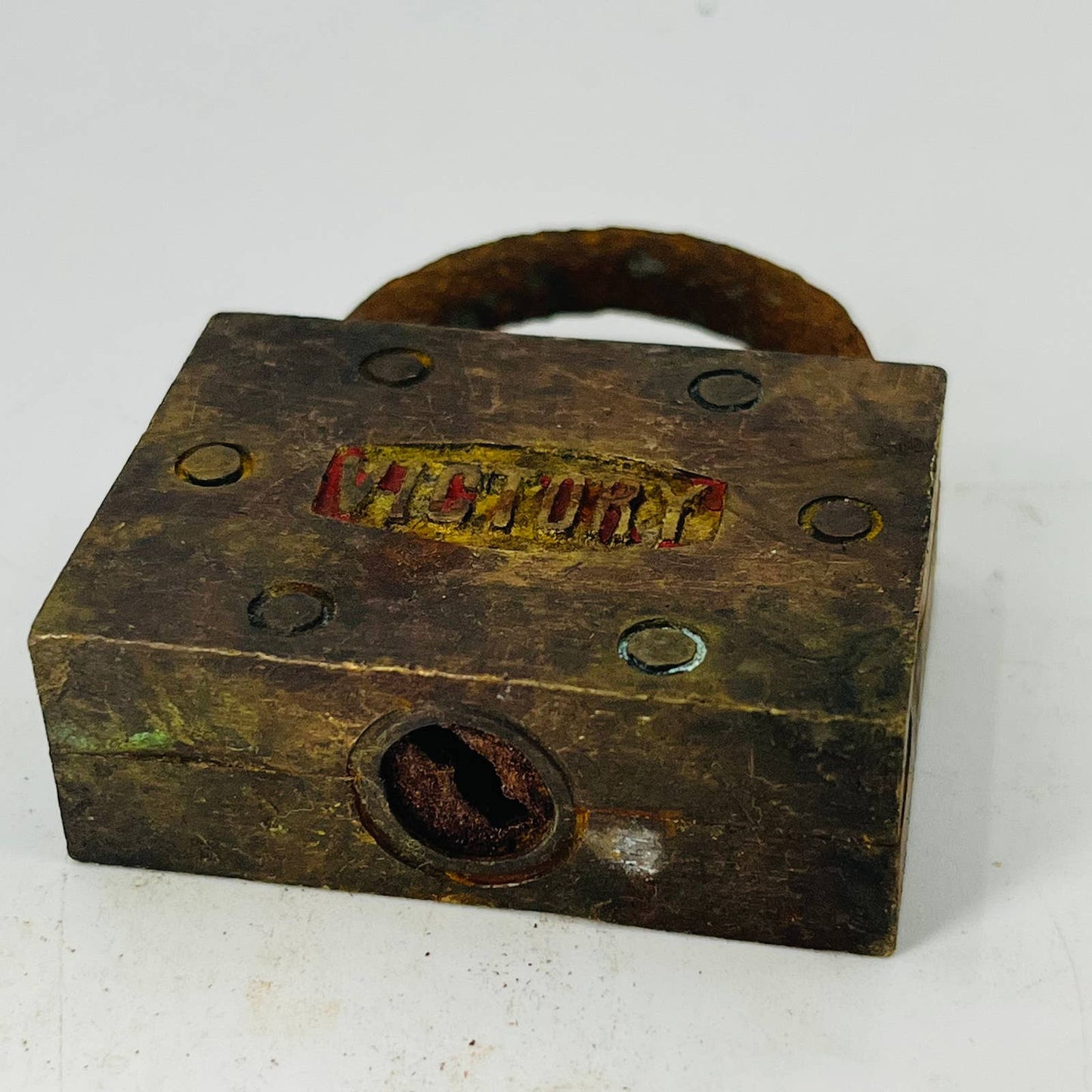 Vintage Brass VICTORY Lock Padlock No Key SA8