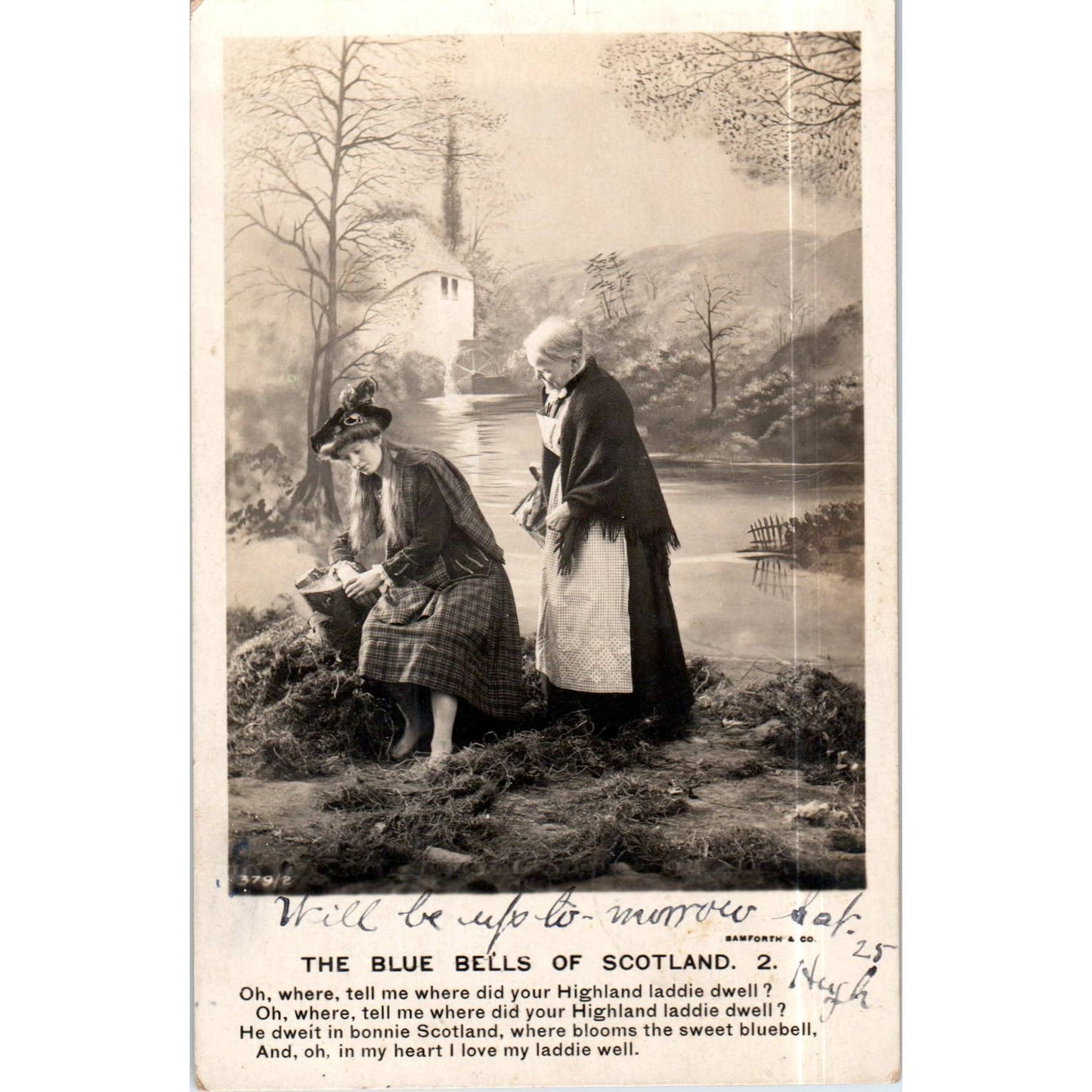 The Blue Bells of Scotland 1906 379/2 Original Postcard TK1-P13