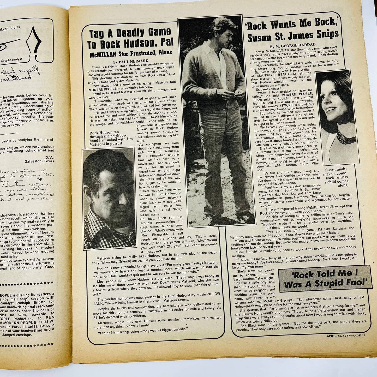 Modern People Tabloid 1977 John Travolta Michael Jackson Tatum O’Neal FL2