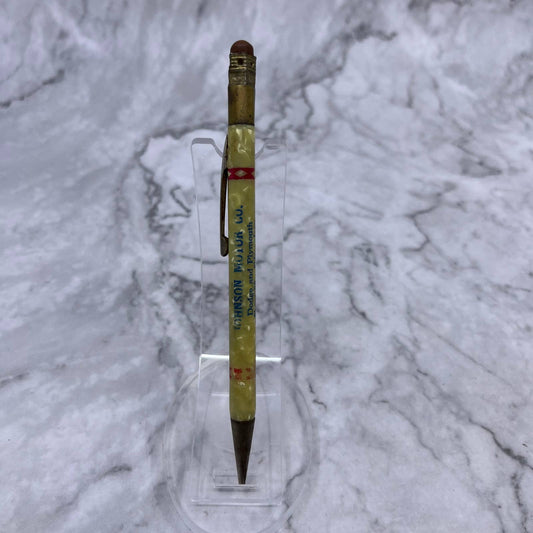 Vintage Marble Mechanical Pencil Johnson Motor Co Dodge Plymouth Eldora IA SE6