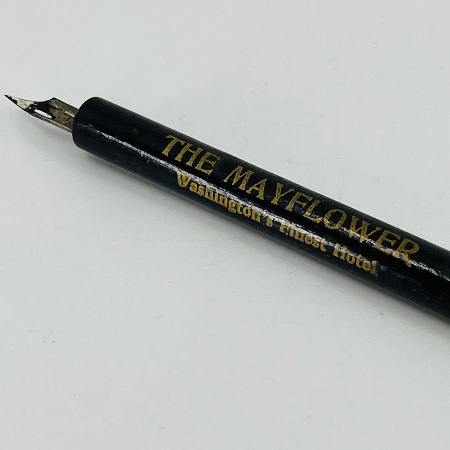 c1880 Dip Fountain Advertising Pen Wood The Mayflower Hotel Washington DC FP1