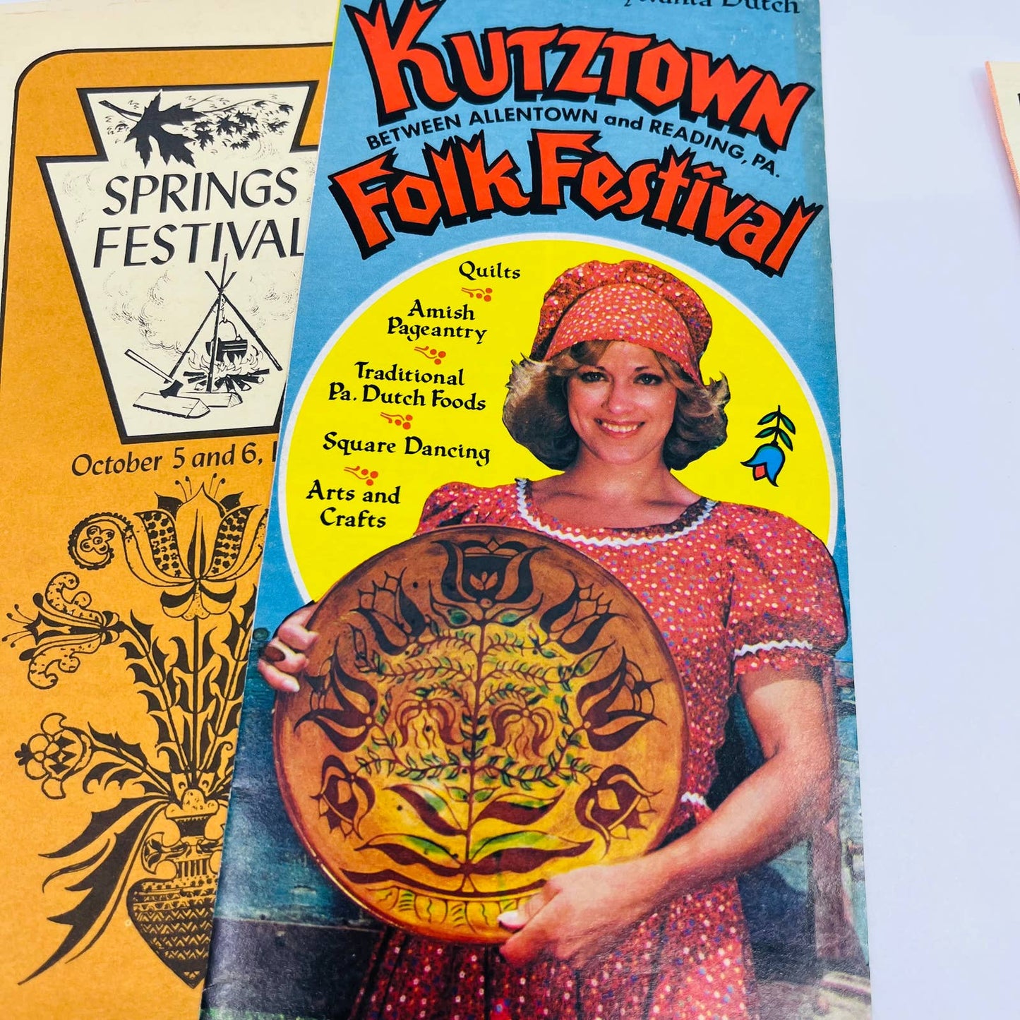 1970s Lot of 6 Pennsylvania Tourist Festival Brochures Flyers SC1