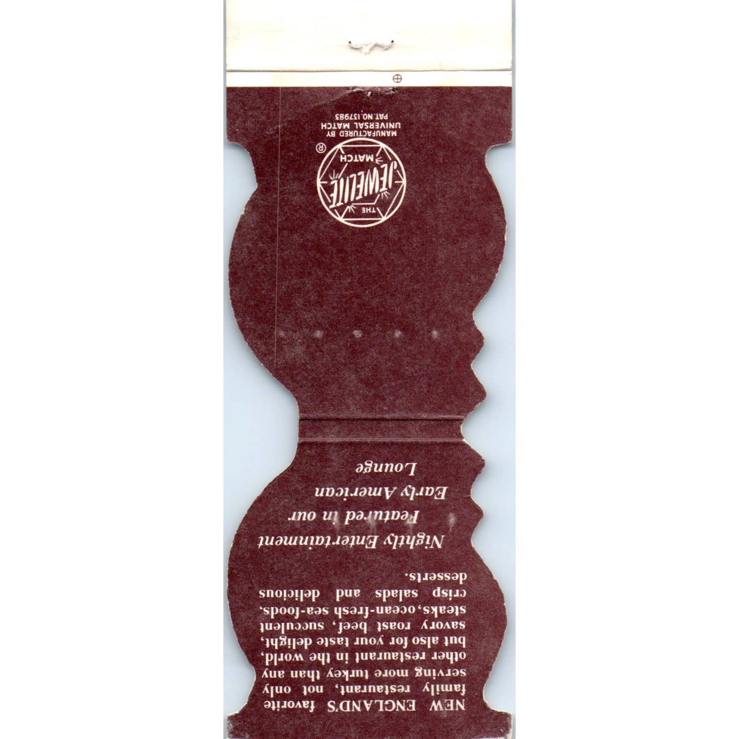 Green Ridge Turkey Farm Restaurant Nashua NH Advertising Matchbook Cover SA1-M4