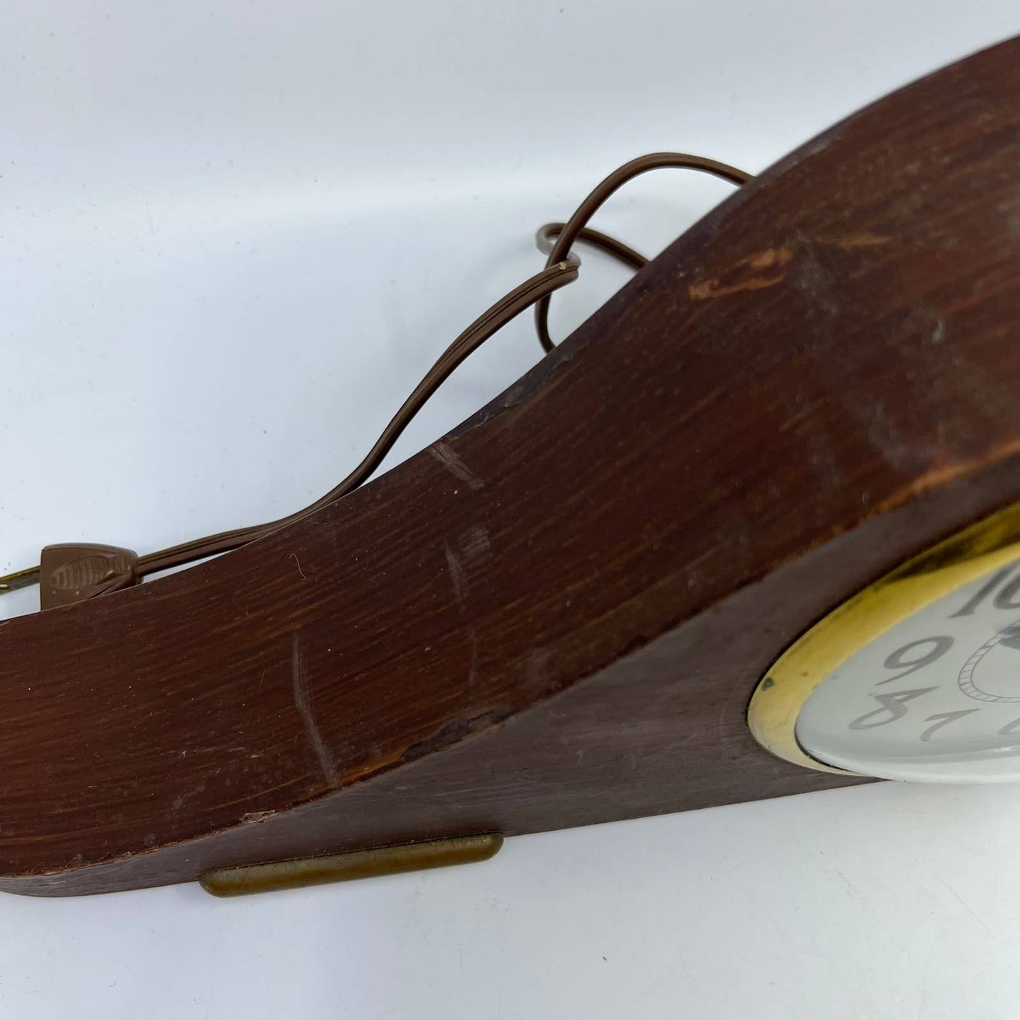 1930s Sessions Mahogany Wood Mantle Clock Model 2W Electric As-Is TH4-2