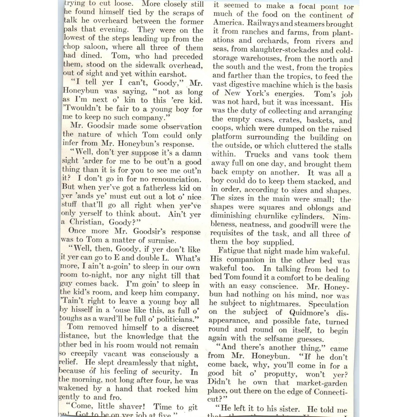 c1920 Harper's Print That's A Terr'ble Big Wad For A Boy Like You To Wear TD8-H1