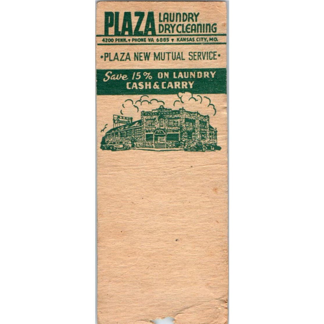 John S. Watkins & Son Druggists Kansas City Advertising Matchbook Cover SA9-M3