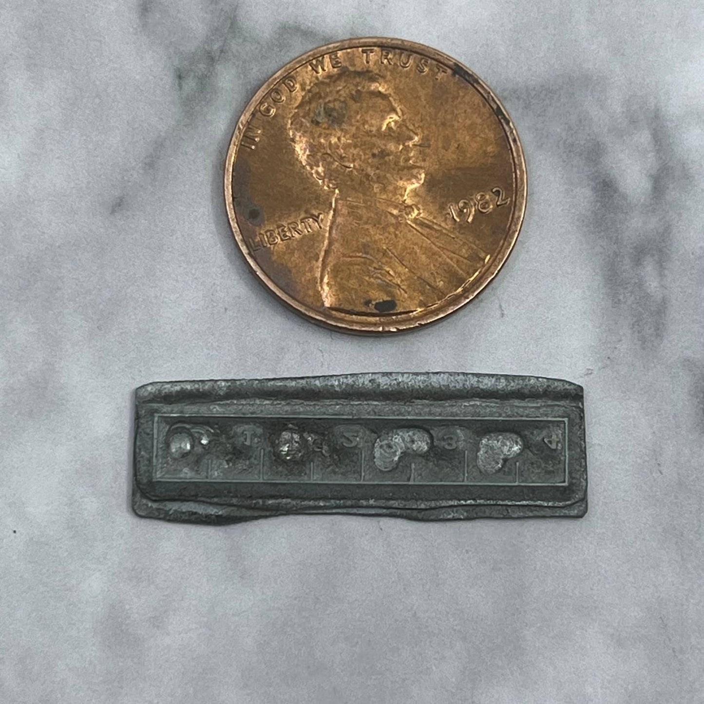 Vintage Printing Letterpress Printers Block Plate Ruler Icon SE837