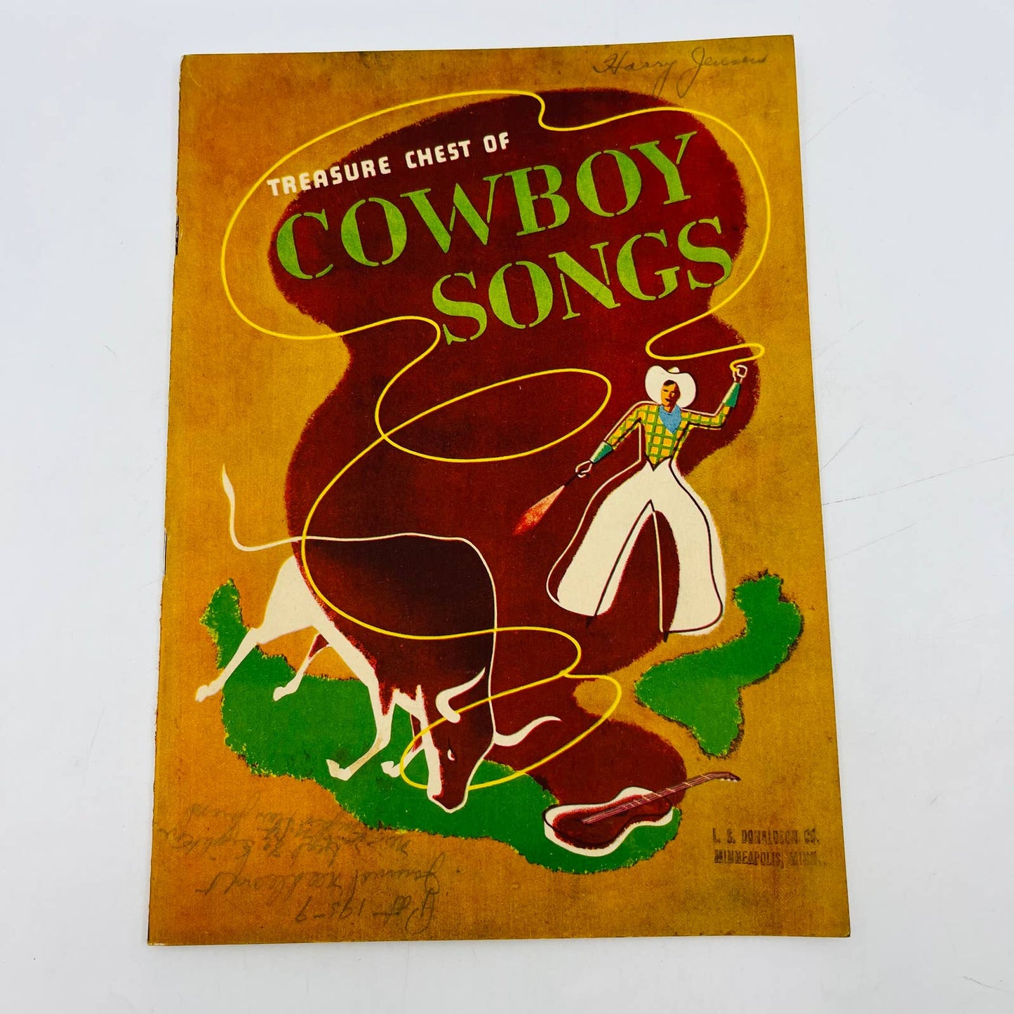 1935 Treasure Chest of Cowboy Songs Sheet Music