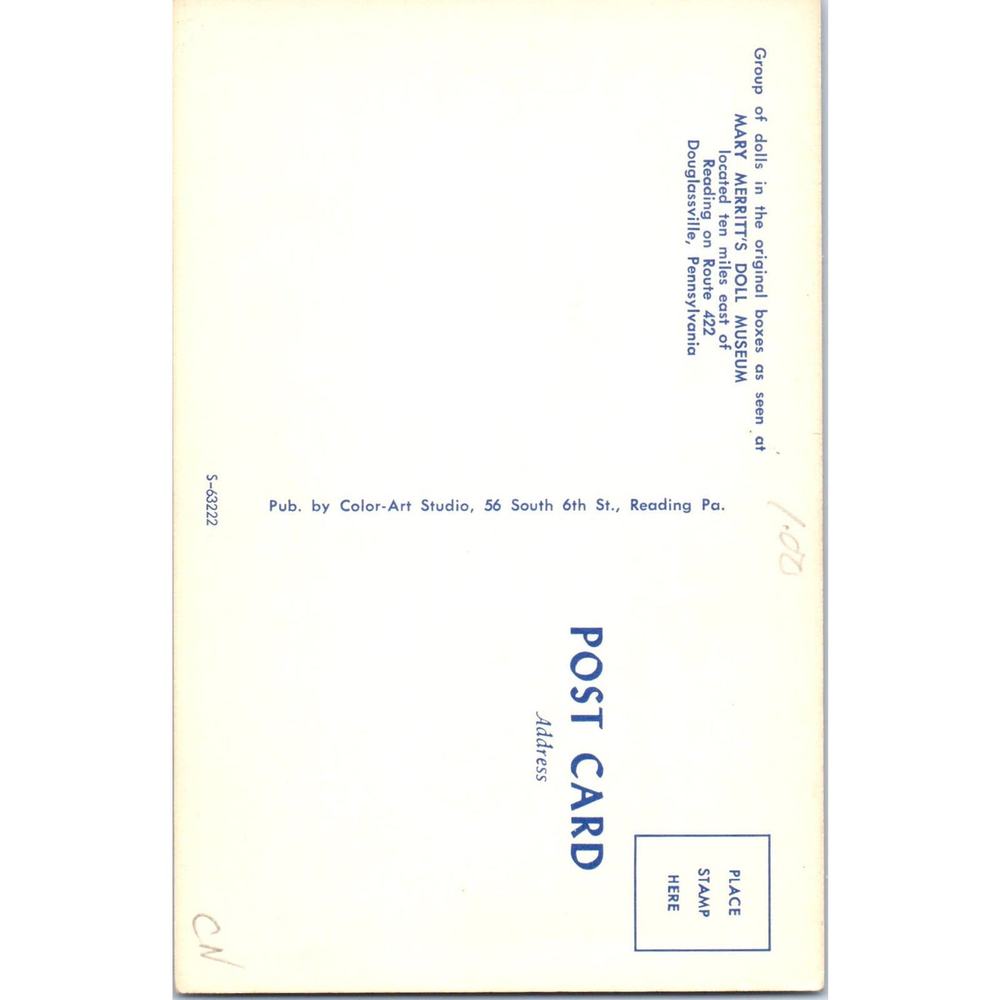 Group of Dolls in Original Boxes Mary Merritts Doll Museum Original Postcard PB8