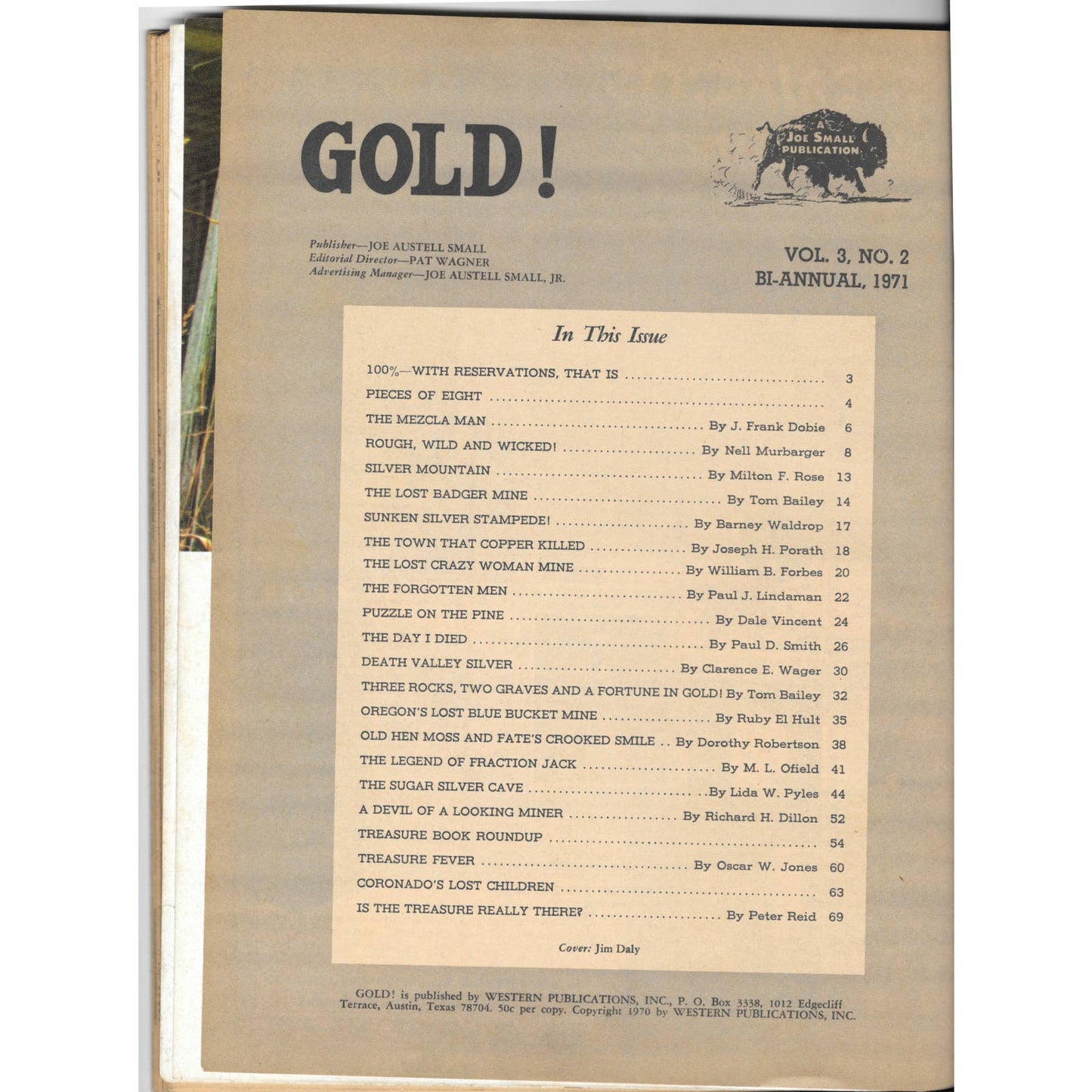 GOLD! Magazine Treasure Hunting Vol.3 No.2 - 1971 Western Publications M1