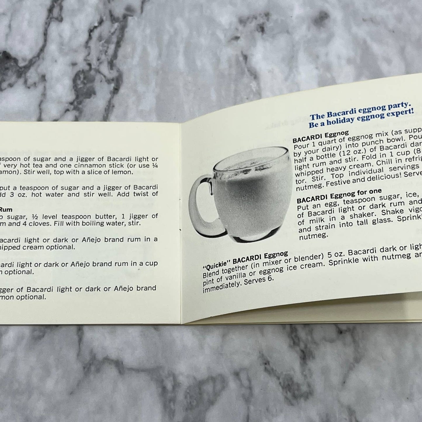 1971 Bacardi Recipe Book Pocket-Size TJ4
