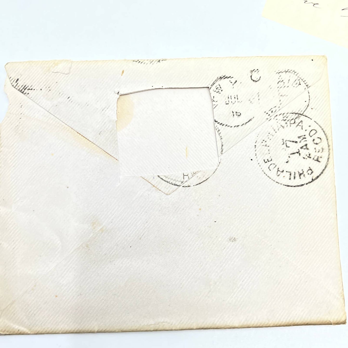 1882 July 4th Letter from Edinburgh Scotland to Mrs J Beatty Philadelphia PA AC2