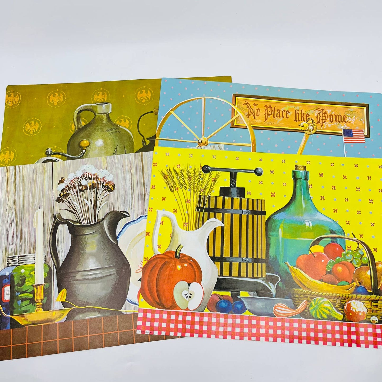 1972 Retro Kitschy George Cherepov Art Prints Set of 4 Donald Art 12 x 9 TD7