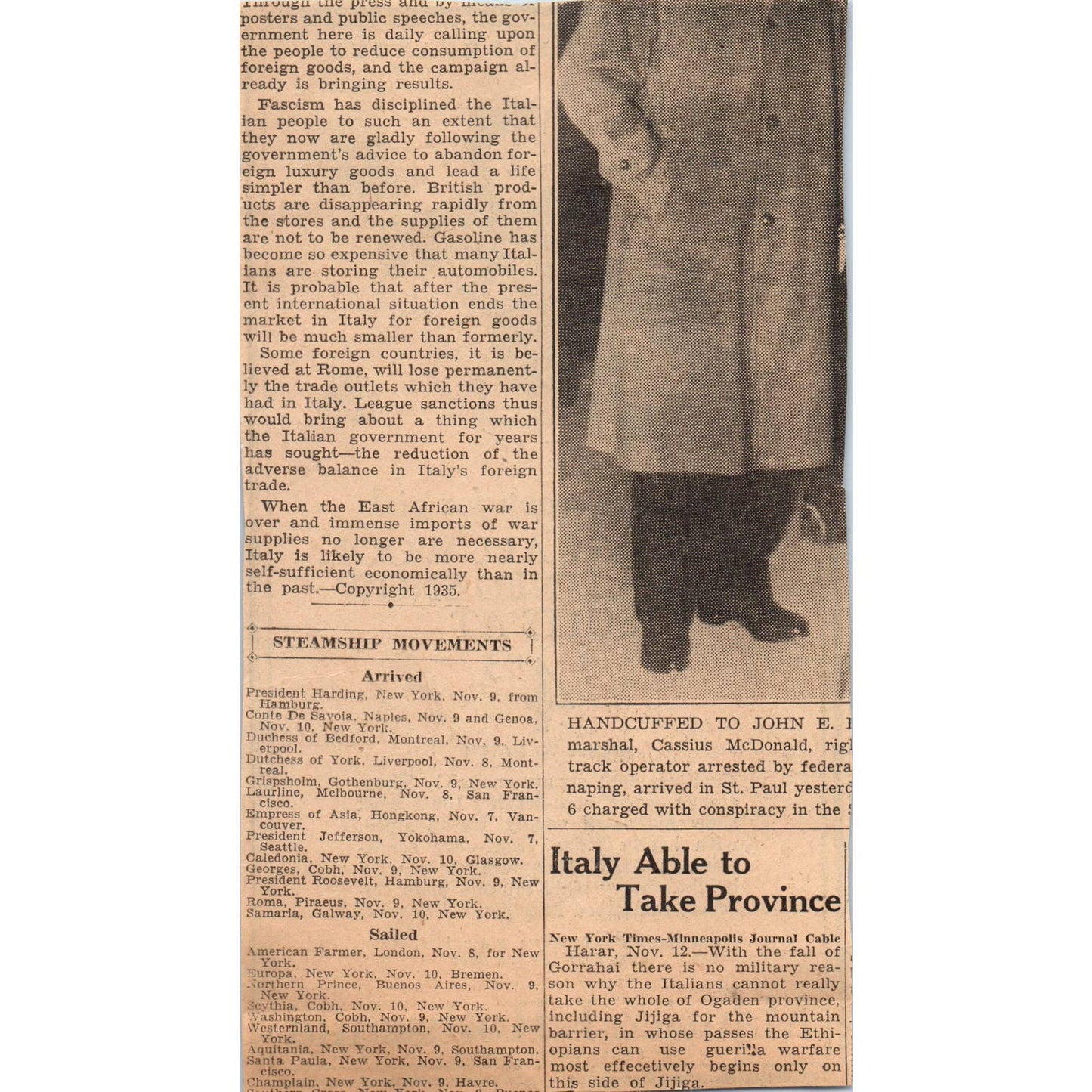 1935 Mpls Journal Newspaper Ad Maurice L Rothschild Oakbury Show Suits FL5-3