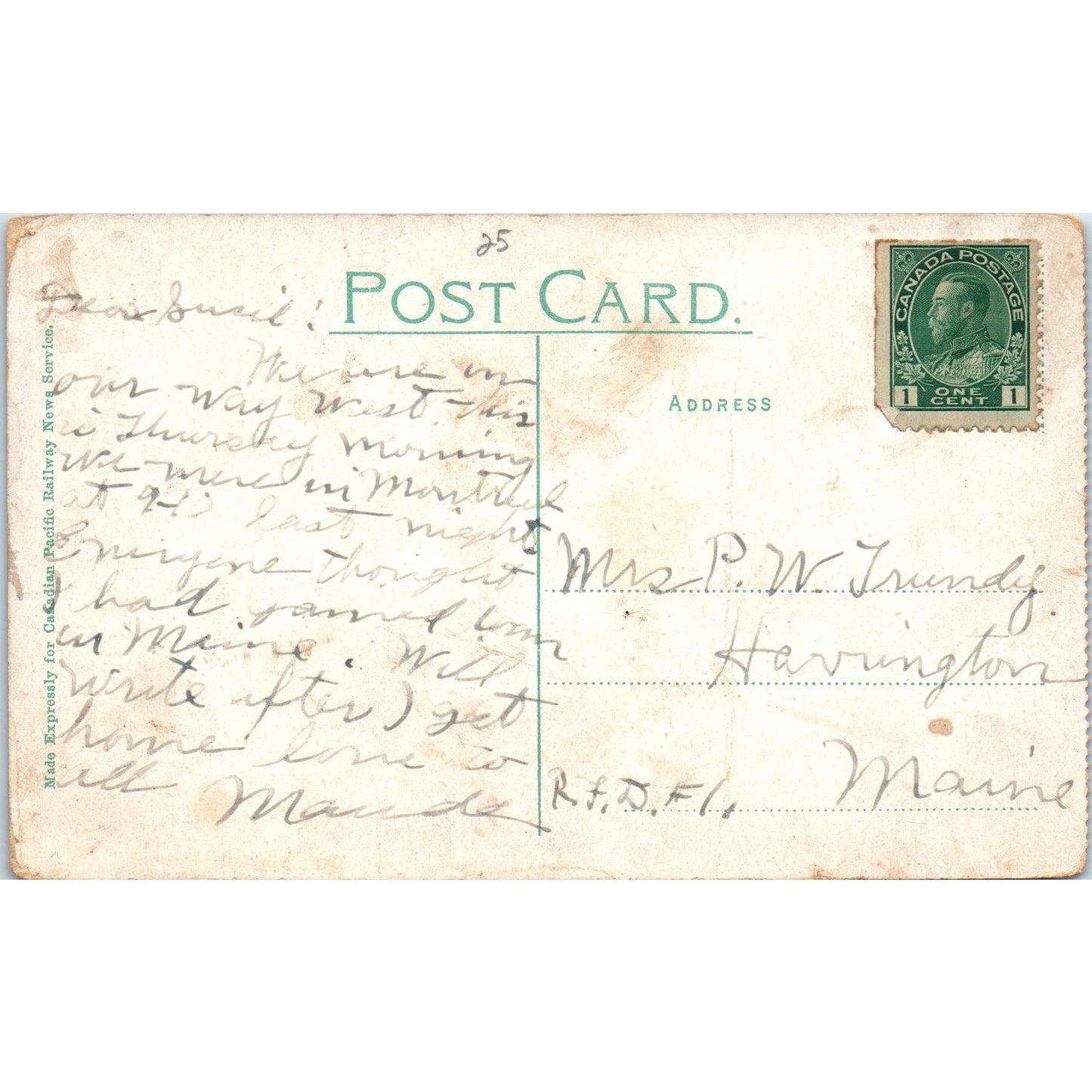 Montreal Big John and Party Shooting the Lachine Rapids Original Postcard P2-1