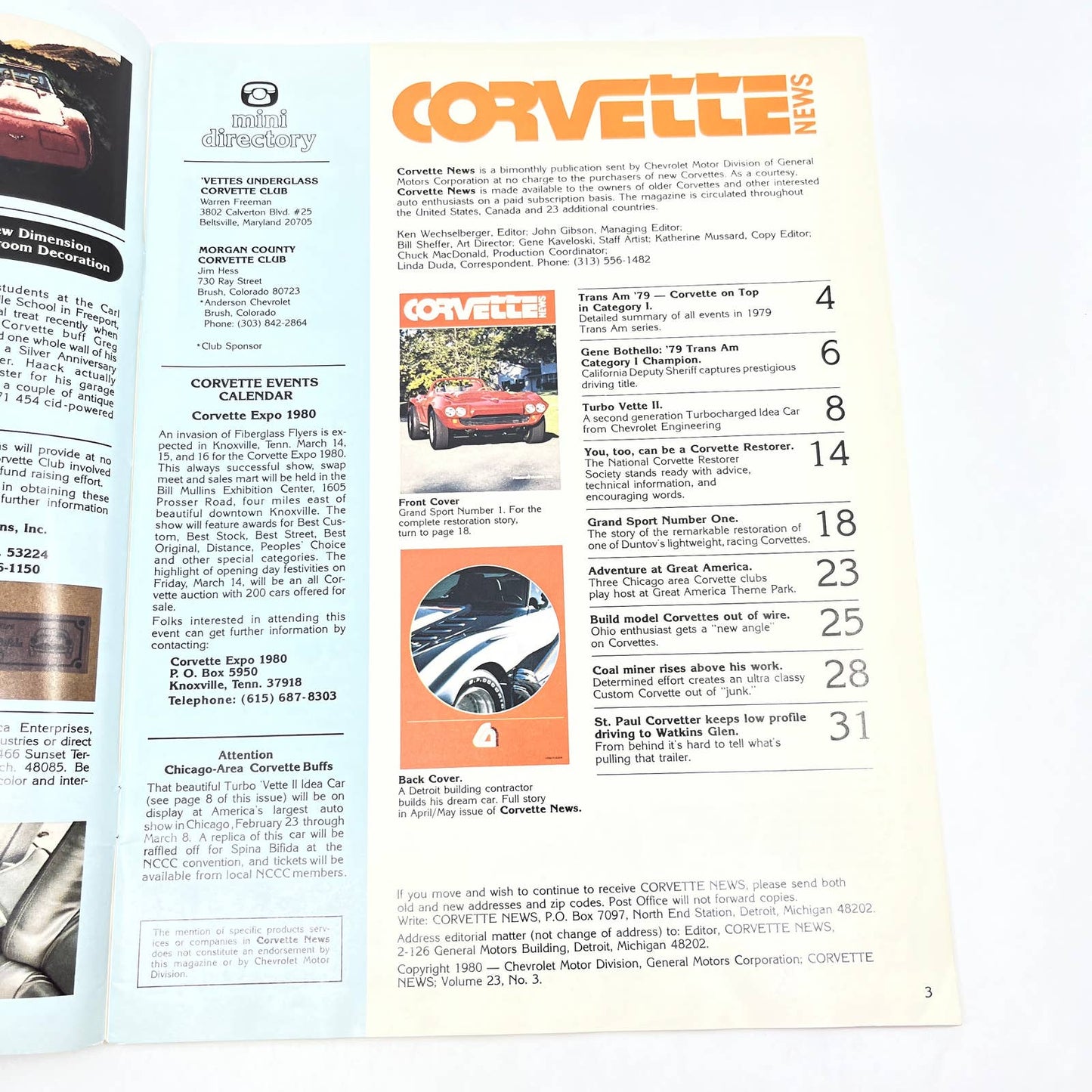 1980 Feb/Mar Corvette News Magazine Trans Am '79 - Corvette on Top TG1