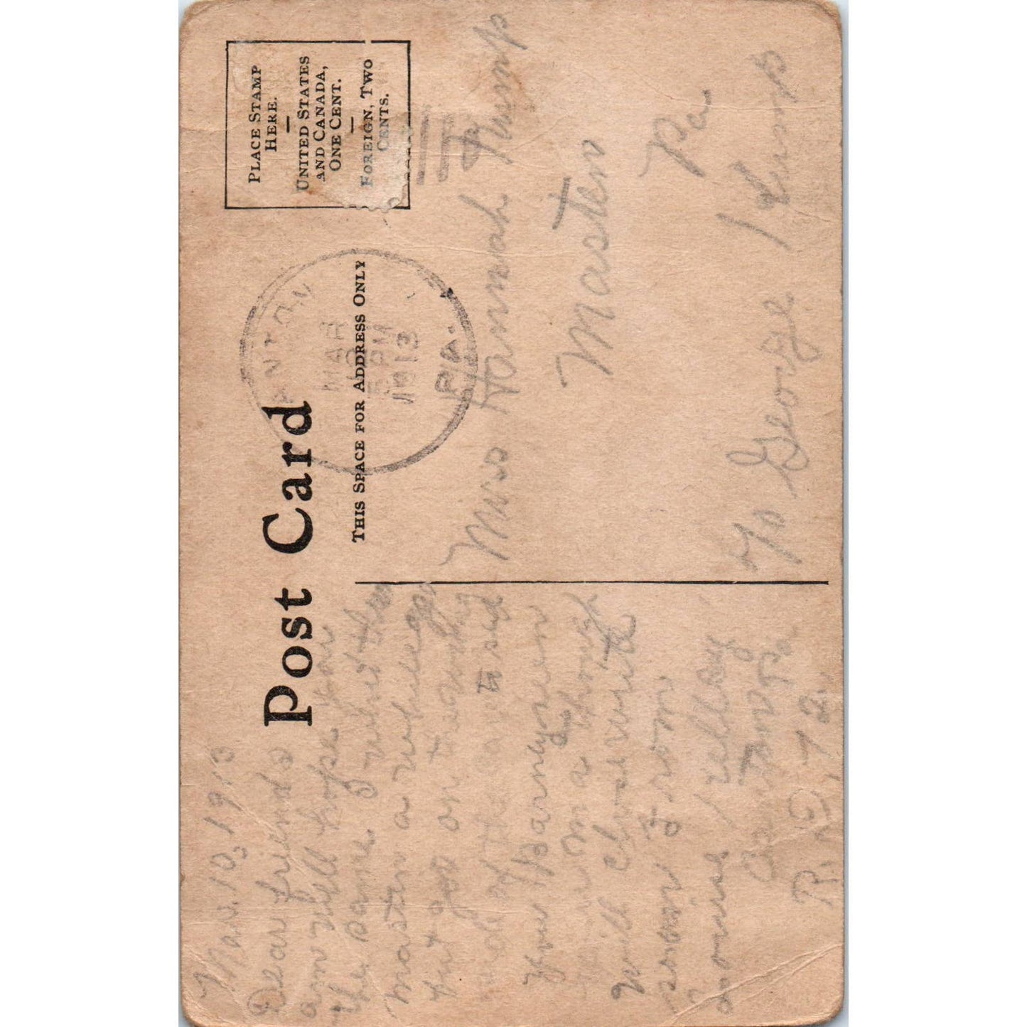 1913 Postcard Victorian Lady "Margaret" Hat and Flower Bouquet SE3-2