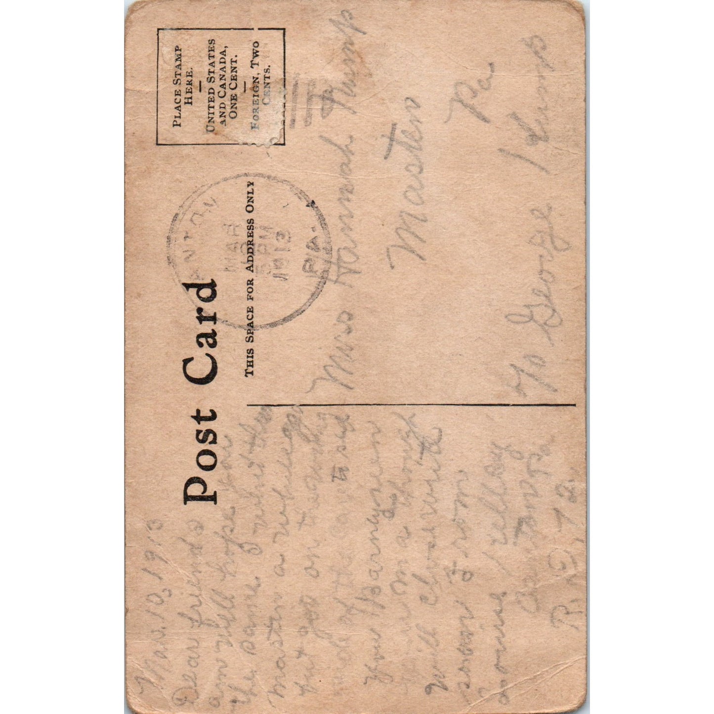 1913 Postcard Victorian Lady "Margaret" Hat and Flower Bouquet PE8