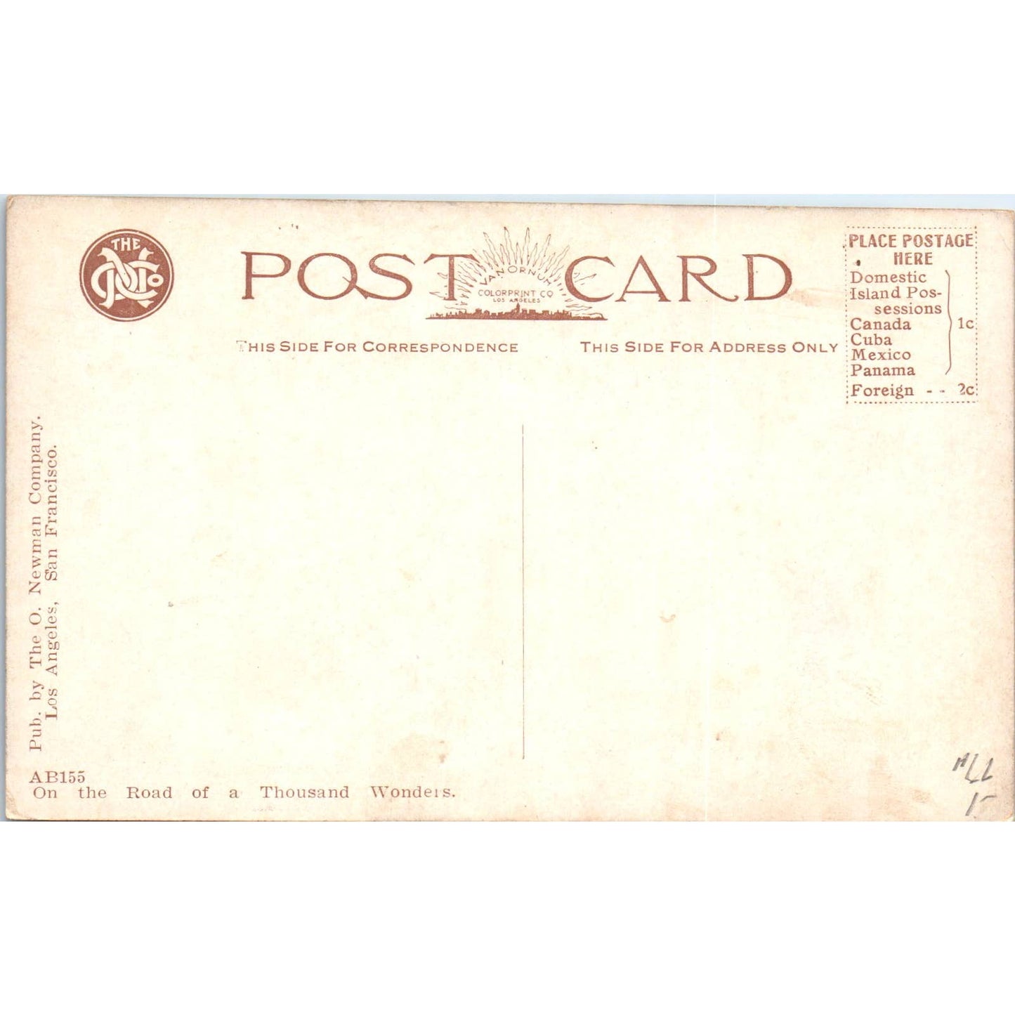 Gathering Poppies in the Winter Time California c1910 Original Postcard TK1-P20