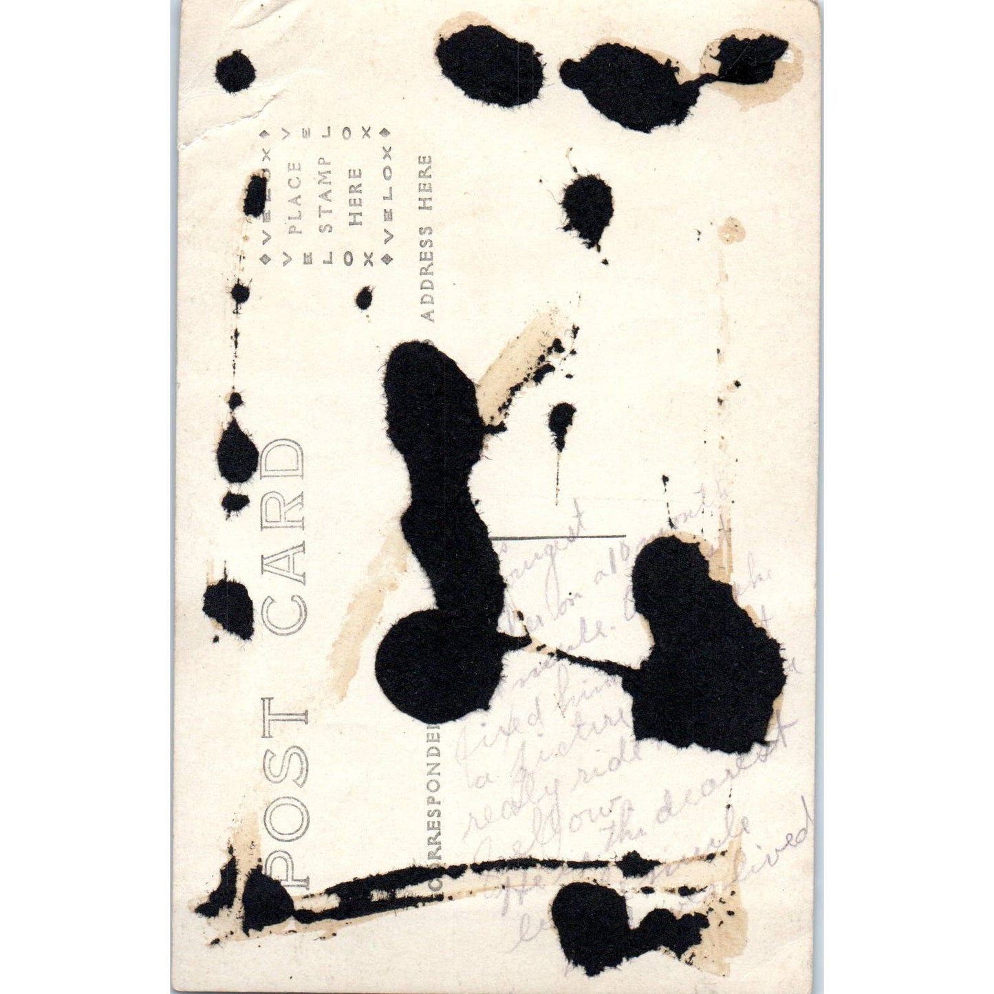 Antique Postcard RPPC Boy Riding a Donkey Outside of a Barn SE8