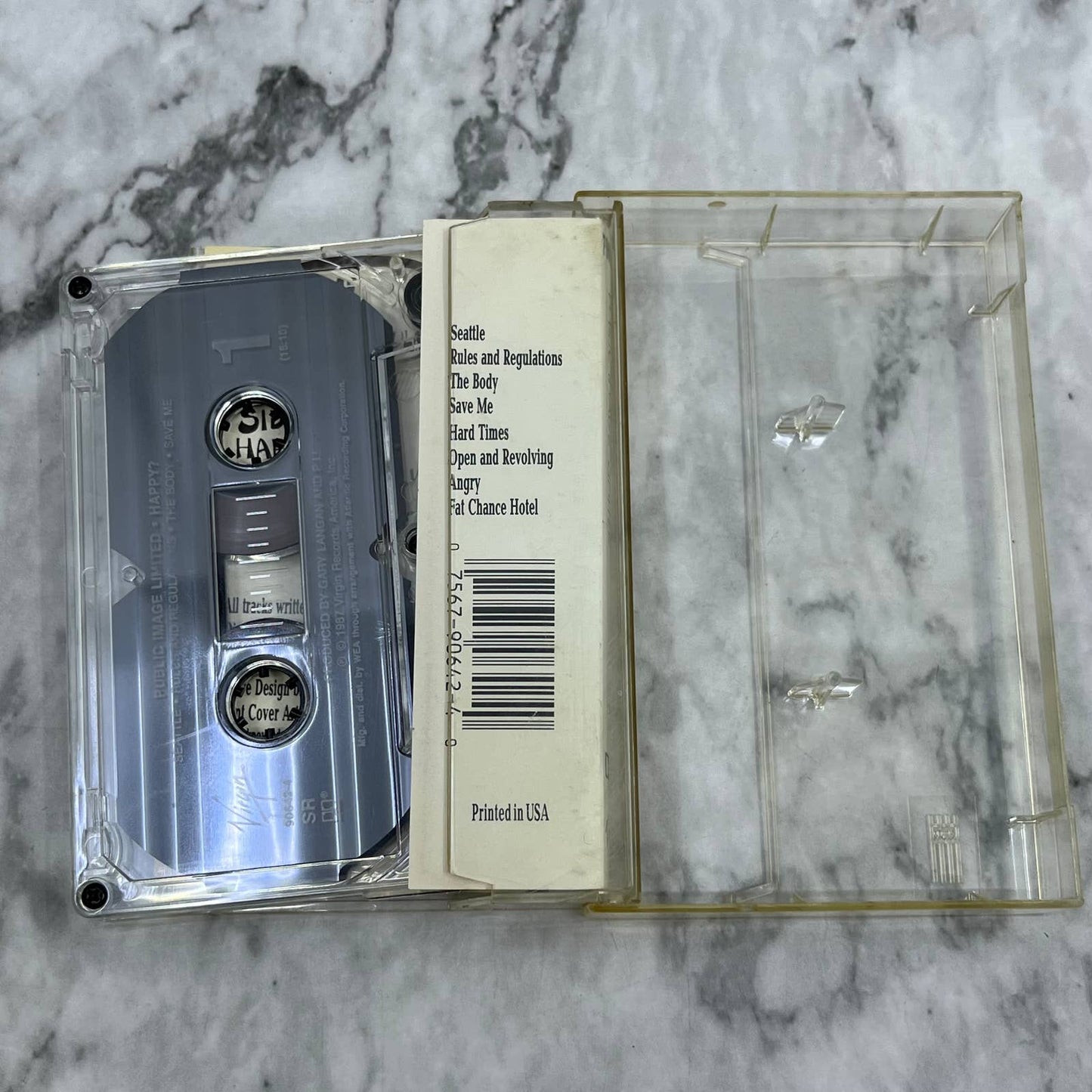 Public Image Limited Happy? 1987 Virgin John Lydon 80s Cassette Tape TC7-48