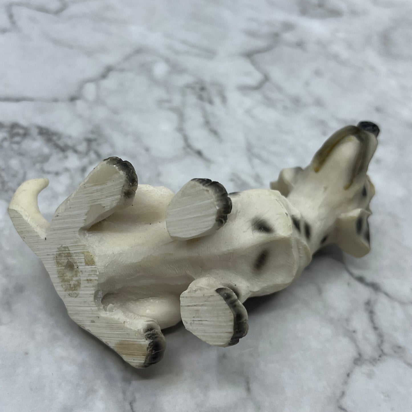 Vintage Hand Painted Cast Resin Dalmatian Dog Figurine 3.5” TK3