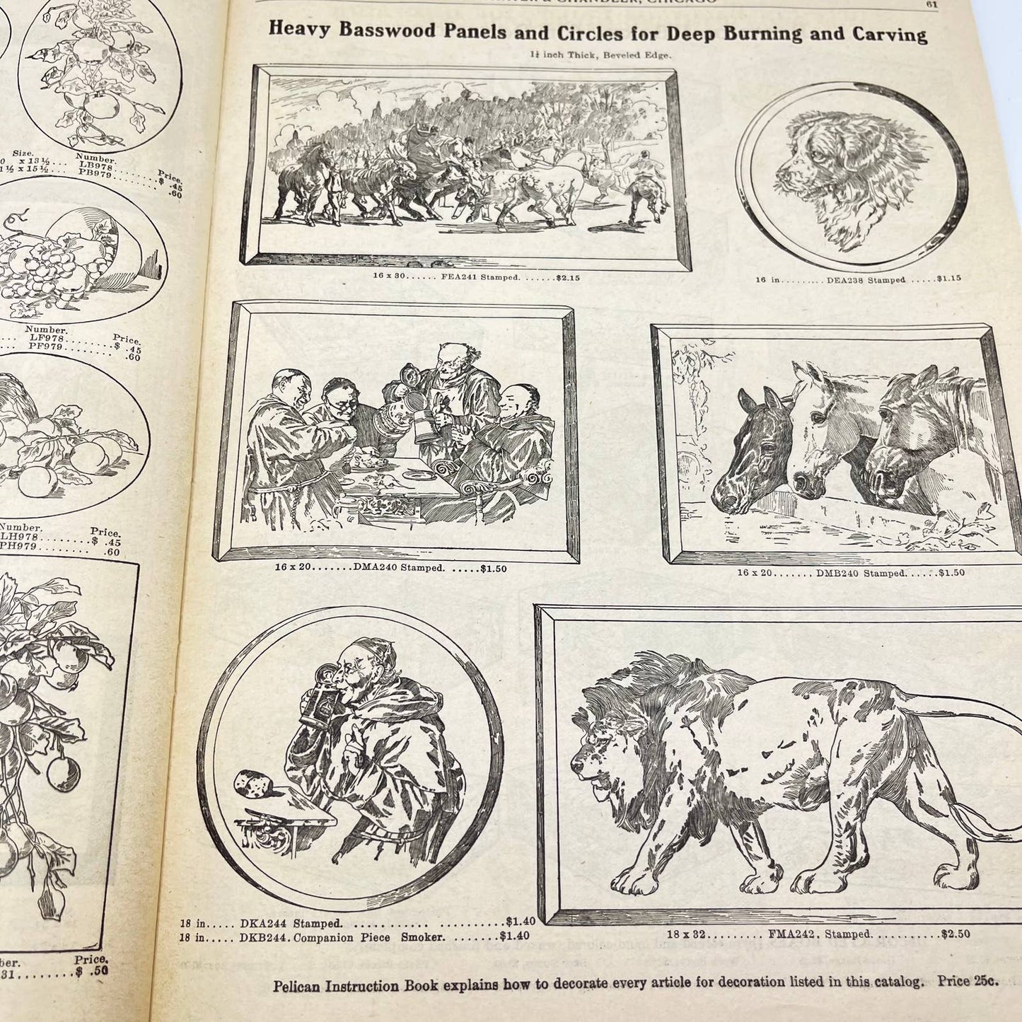 1904 Thayer & Chandler Pyrography Catalog No. 57 Chicago TF7