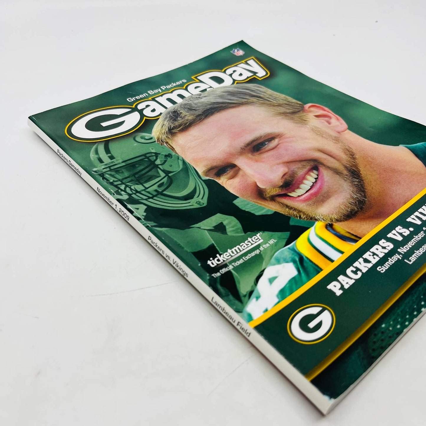 2009 GREEN BAY PACKERS program GAMEDAY vs VIKINGS Favre Returns to Lambeau BA4