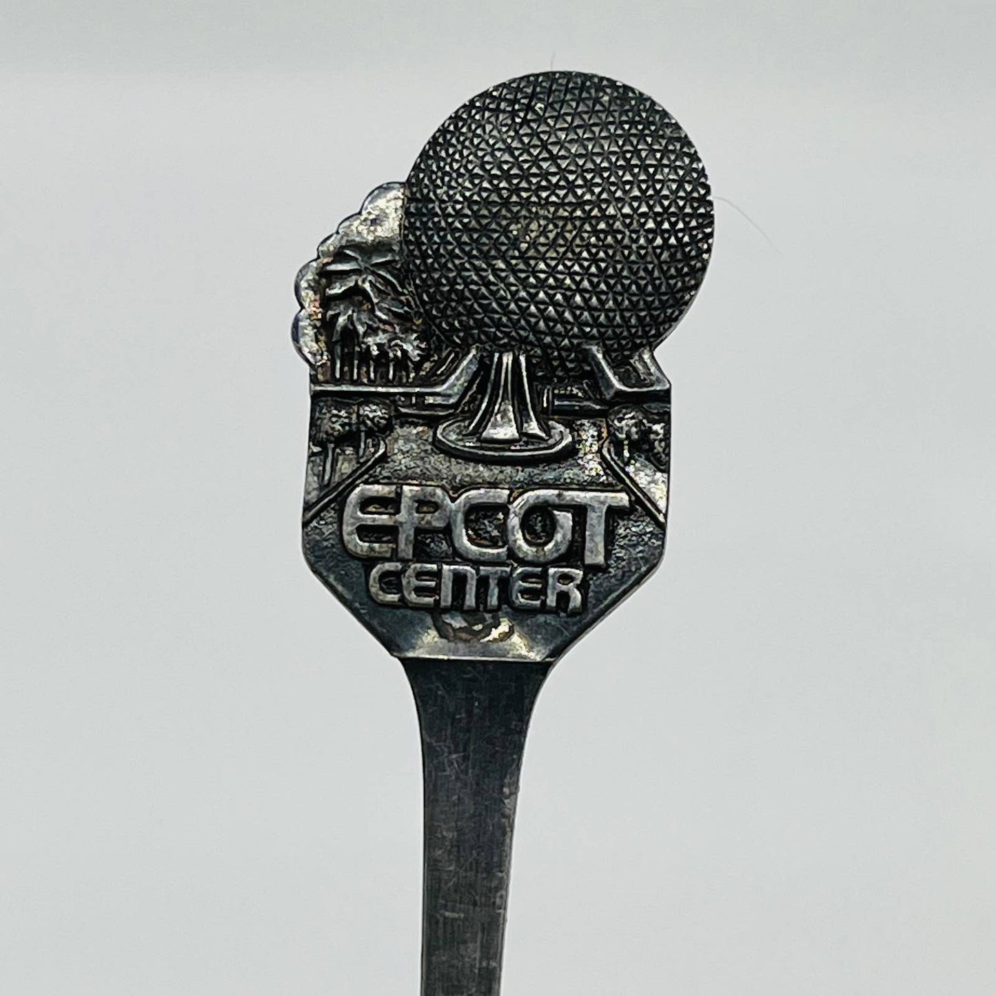 1982 EPCOT Center Spoon Silver Plate Spoon Spaceship Earth Disney SB7-22
