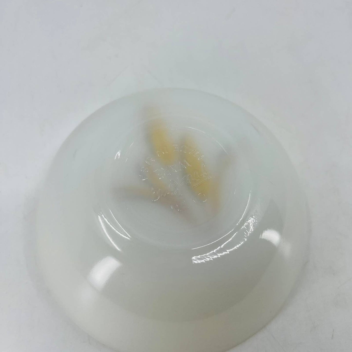 Vintage Fire King Milk Glass Golden Wheat Berry Dessert Bowl 4.5” TC6