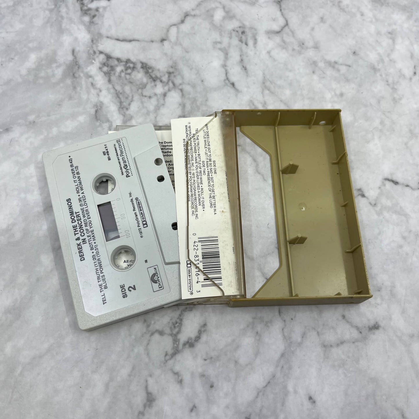 Derek And The Dominos In Concert Cassette Tape Eric Clapton TB7-18