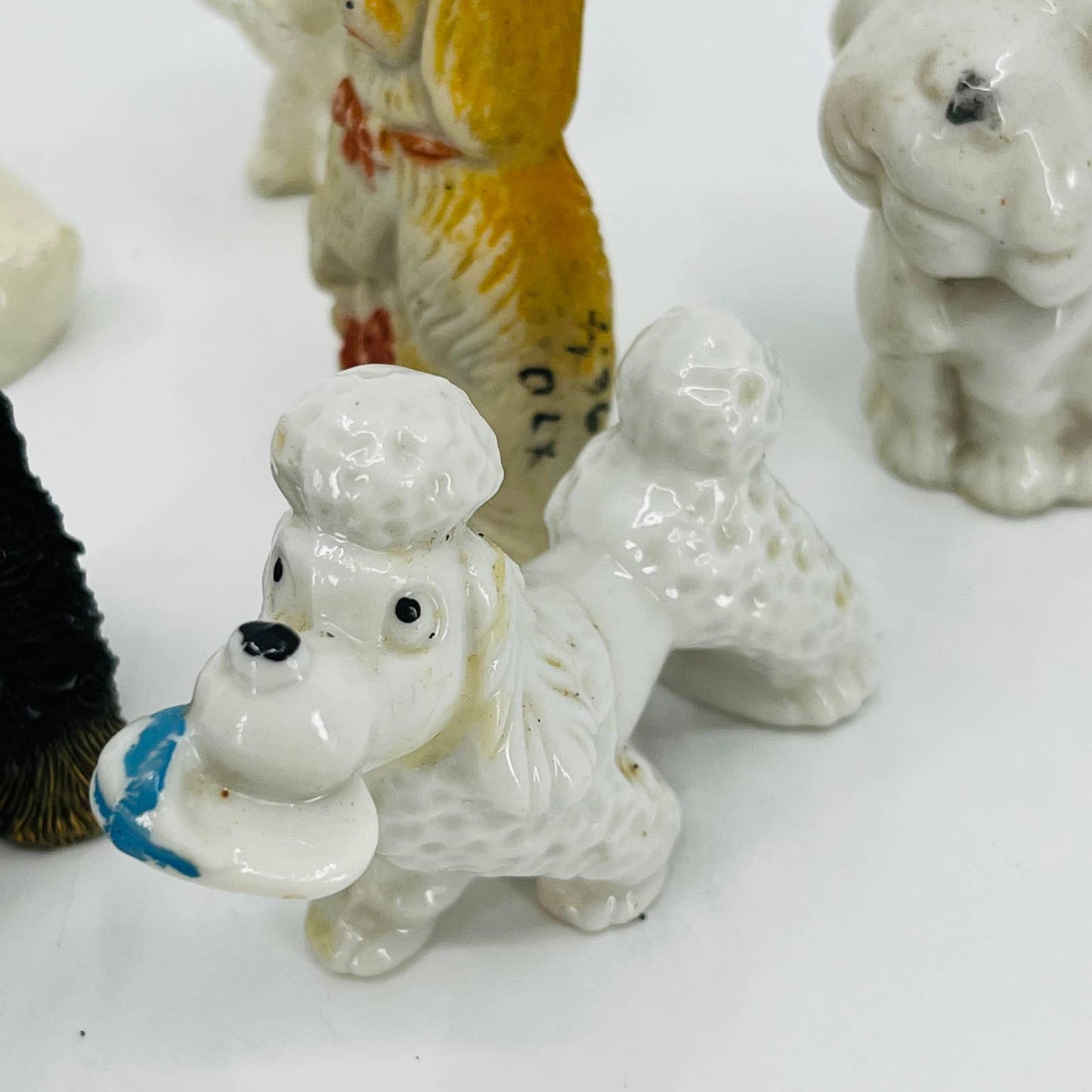 HUGE Lot of 11 Mini Dog Figurines Porcelain Ceramic 1 - 3” TC5