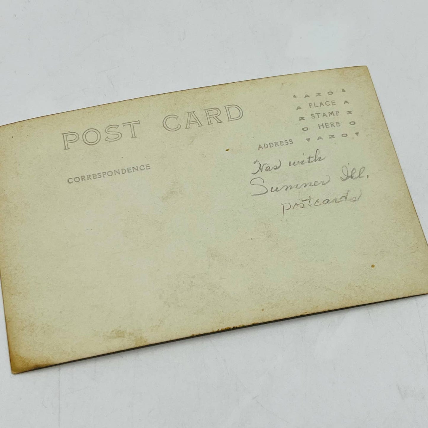 Early 1900s RPPC WWI US Military Navy Officer Soldiers Sumner Ill PA9