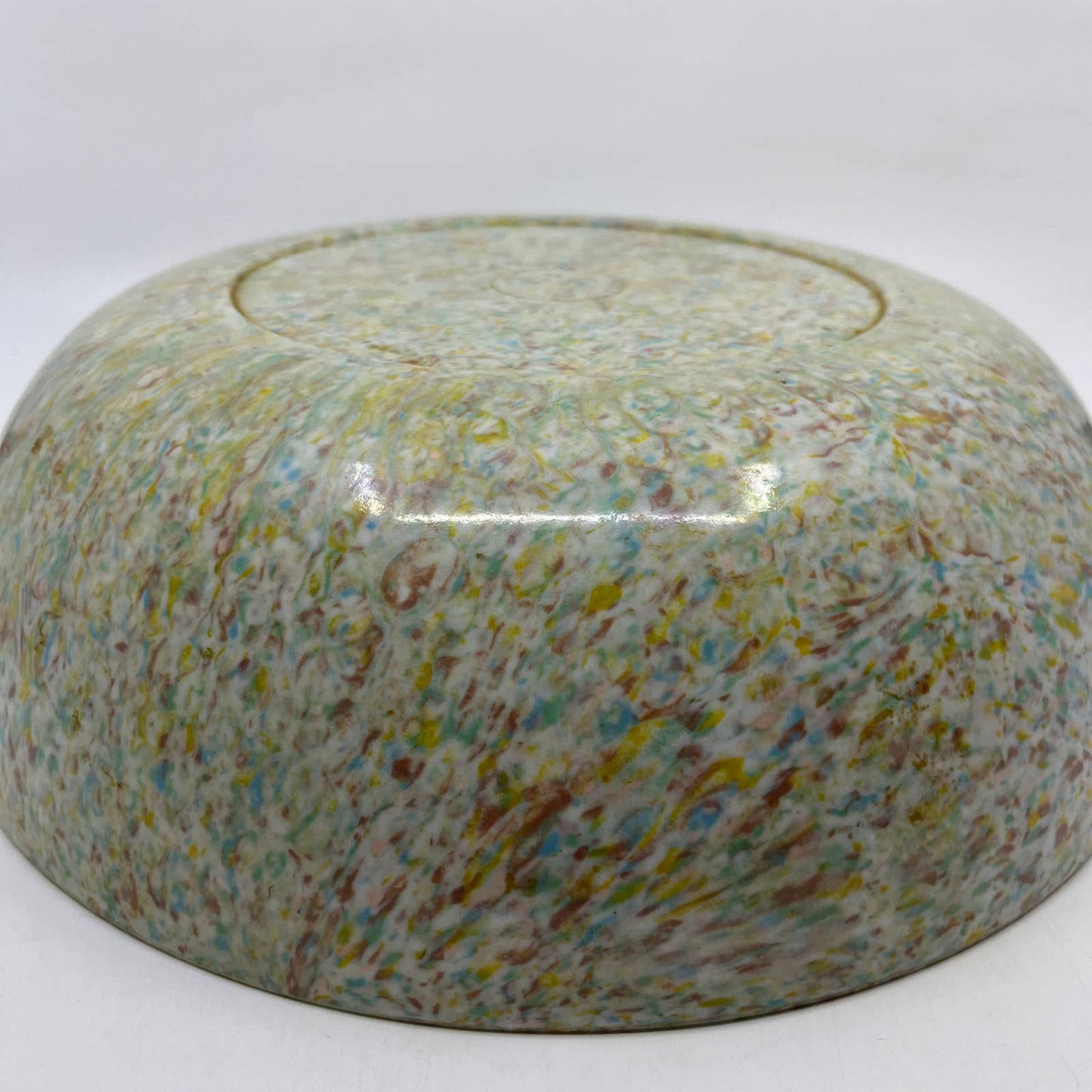 Vintage Confetti Speckled Splatter Melmac Melamine 11.5" Serving BOWL TC2